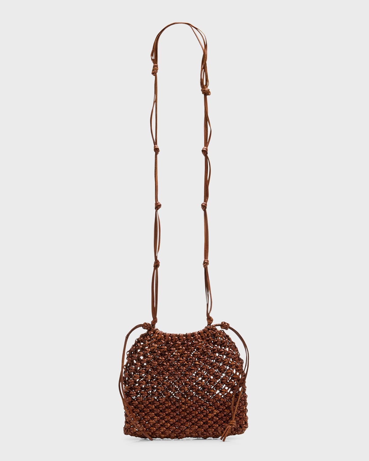 Tulia Knotted Leather Crossbody Bag