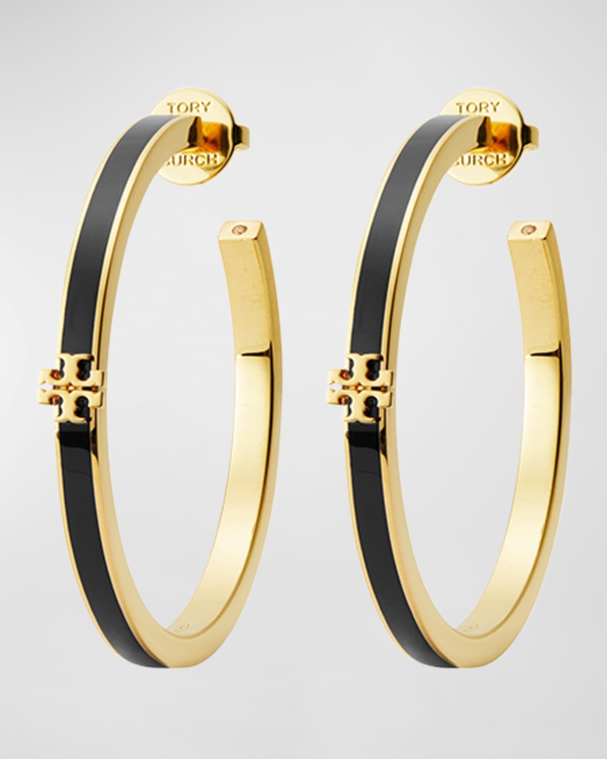 Kira Enamel Hoop Earrings