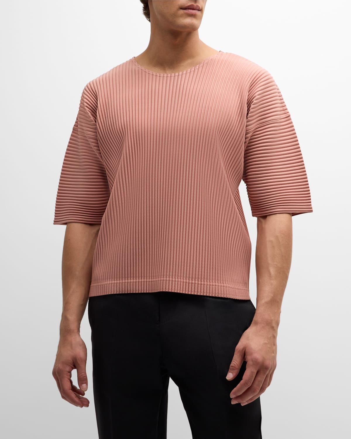 Men's Pleated Drop-Shoulder Shirt