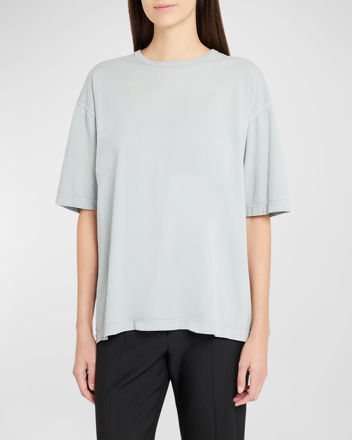 Shop The Row Steven Relaxed Short Sleeve Top In White