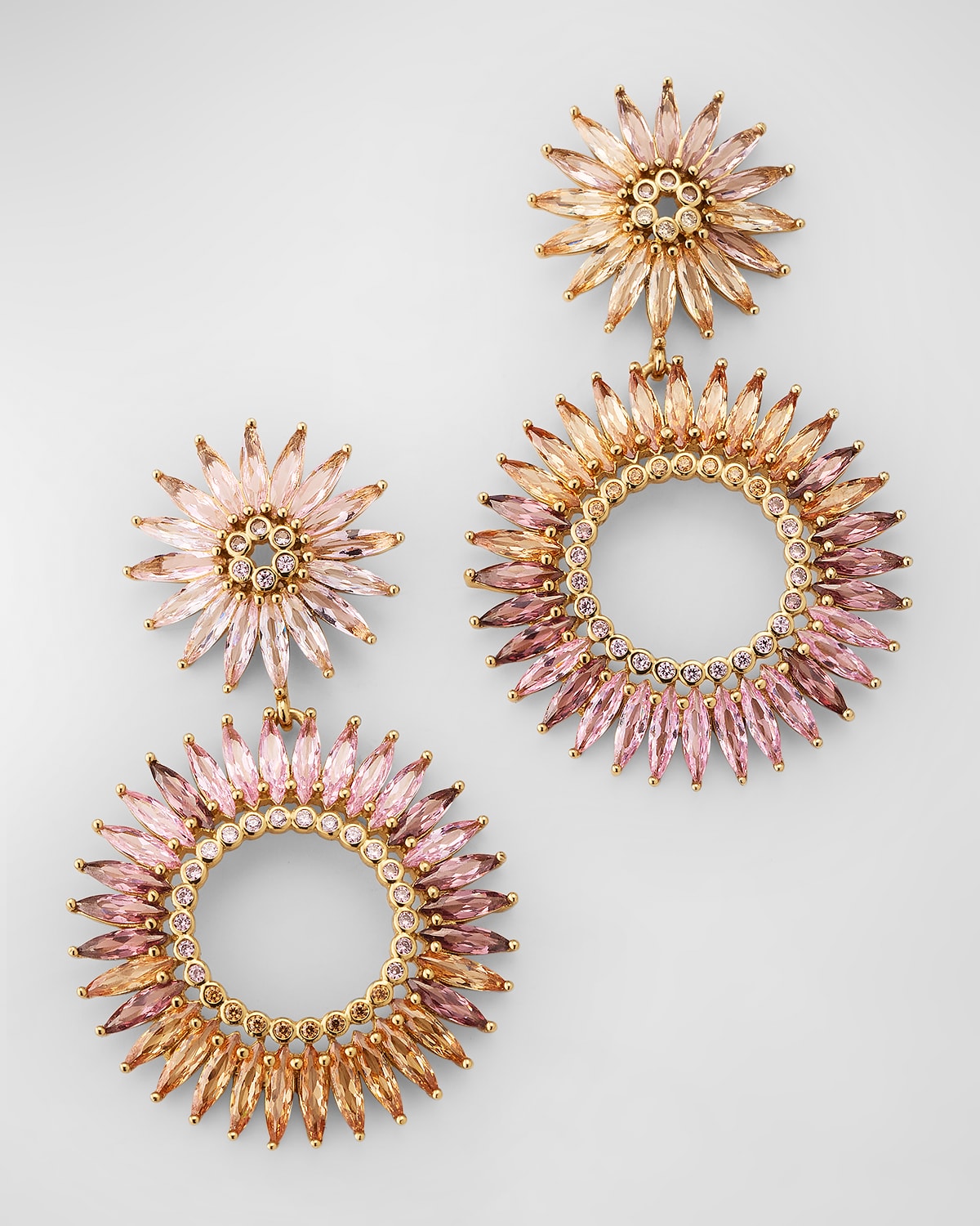Mignonne Gavigan Crystal Madeline Earrings In Gold