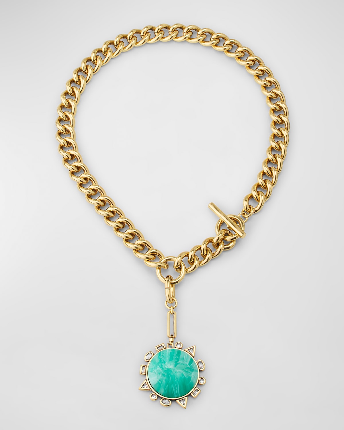 Mignonne Gavigan Odyssey Y Necklace, Green In Gold
