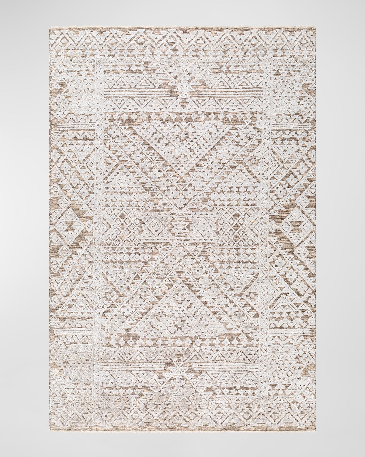 Surya Rugs Amina Dark Beige Hand-knotted Rug, 6' X 9' In Dark Beige 