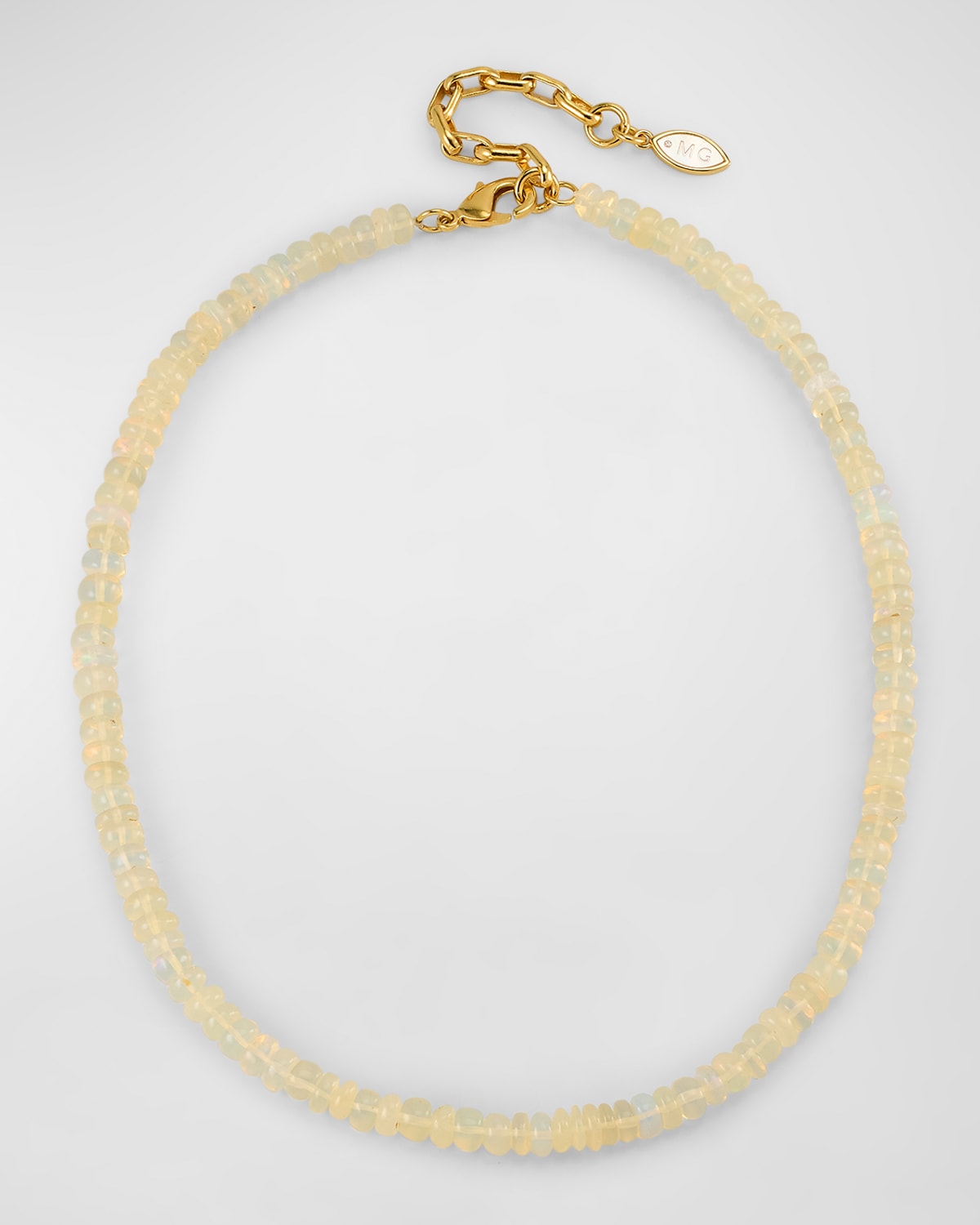 Shop Mignonne Gavigan Alia Beaded Necklace, Opal In White