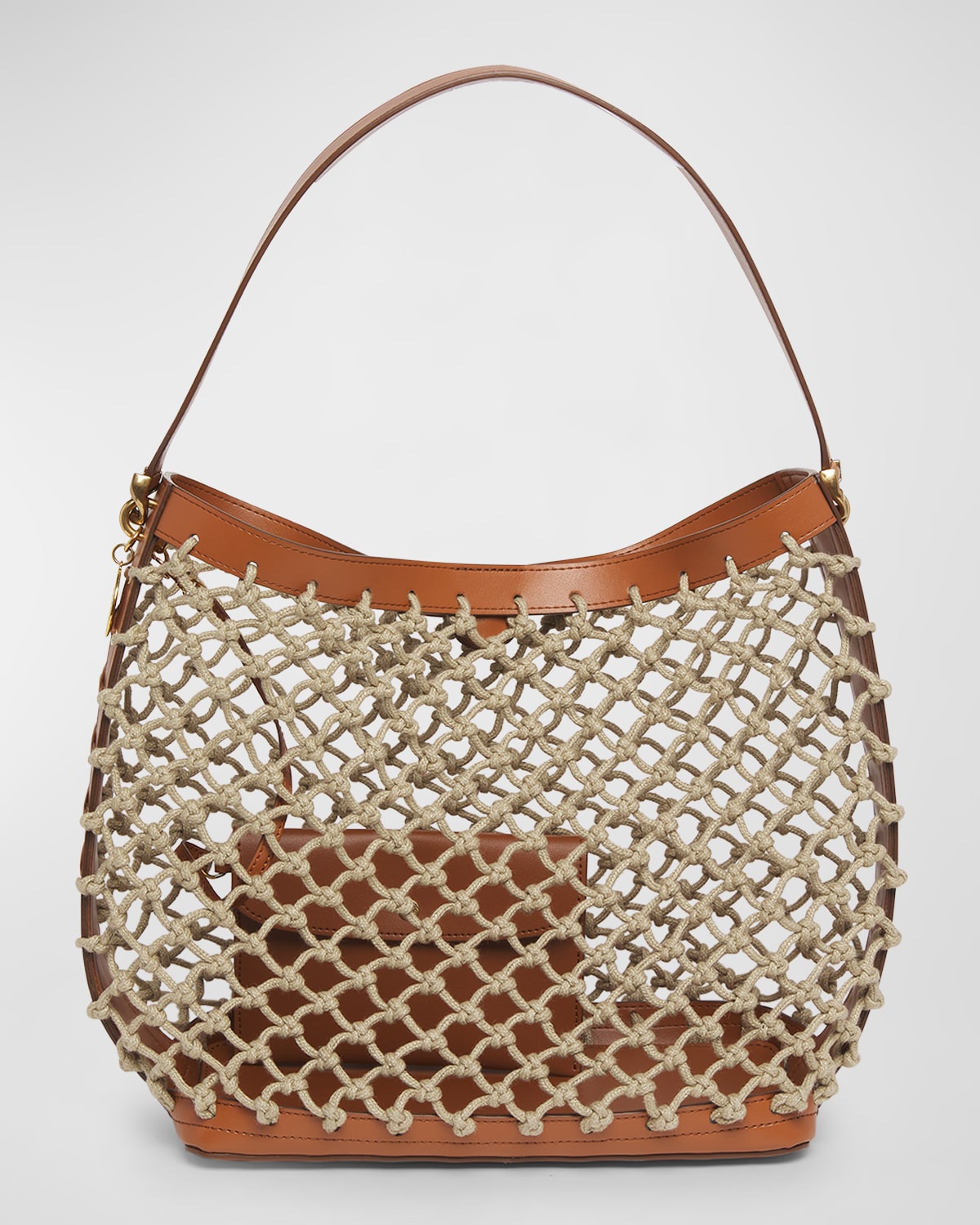 STELLA MCCARTNEY ECO MESH KNOTTED TOTE BAG