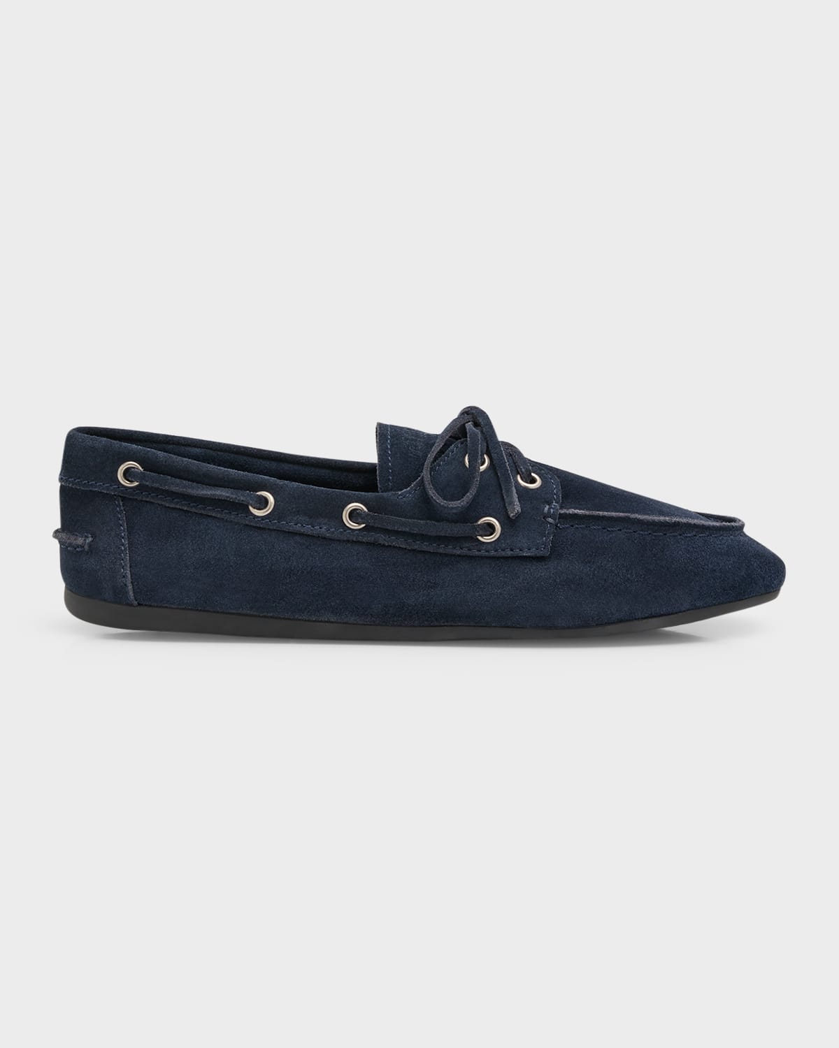 Miu Miu Suede Lace-Up Moccasins | Smart Closet
