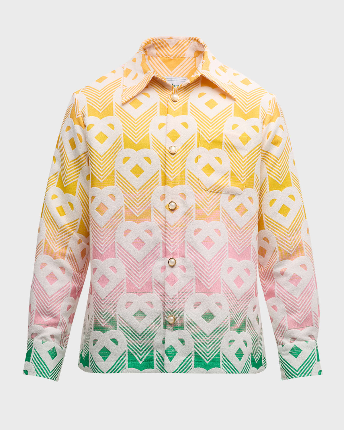 Casablanca Multicolor 'gradient Flying Heart' Jacket In Gradient Flying
