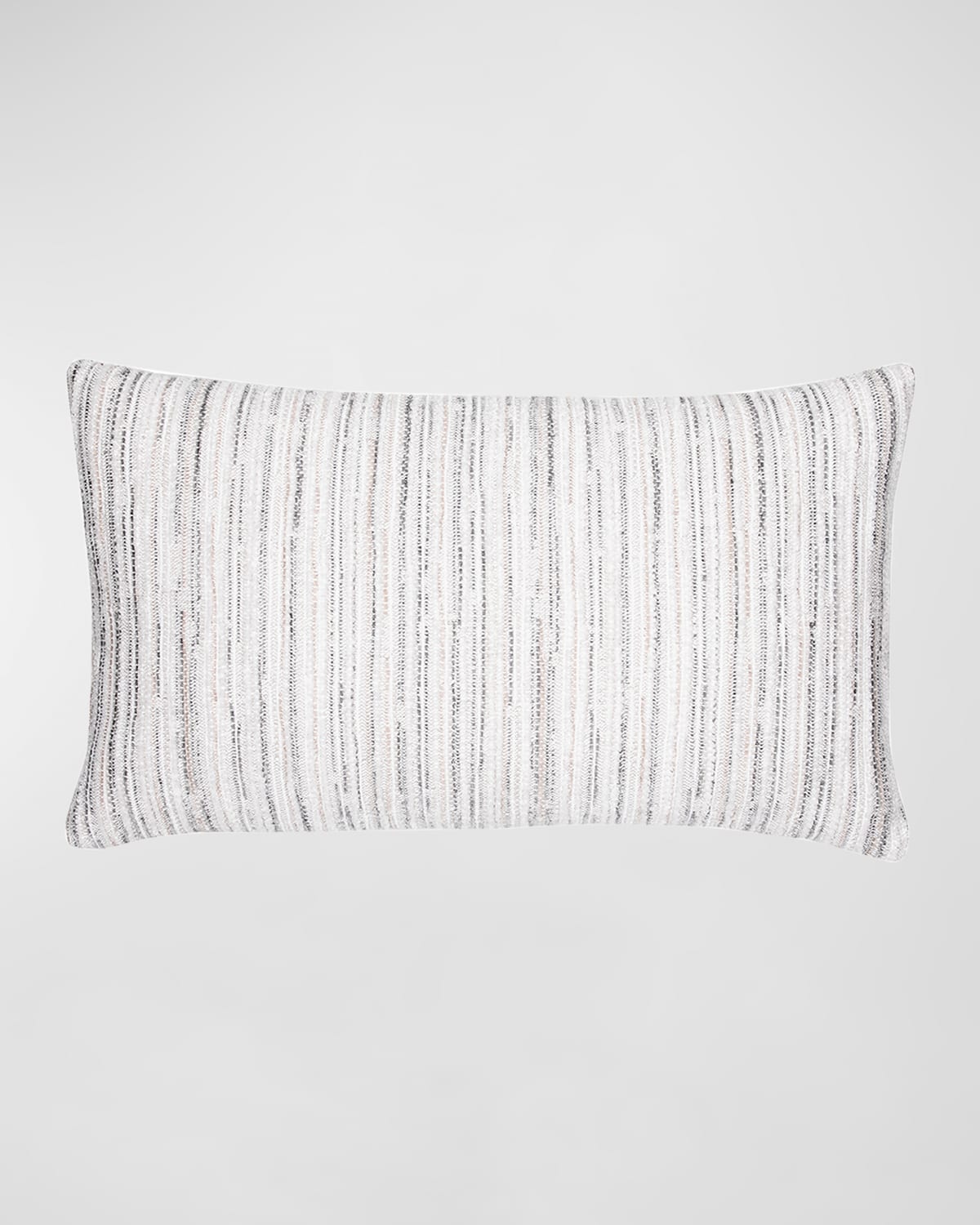 Shop Elaine Smith Luxe Stripe Lumbar Pillow In Pebble