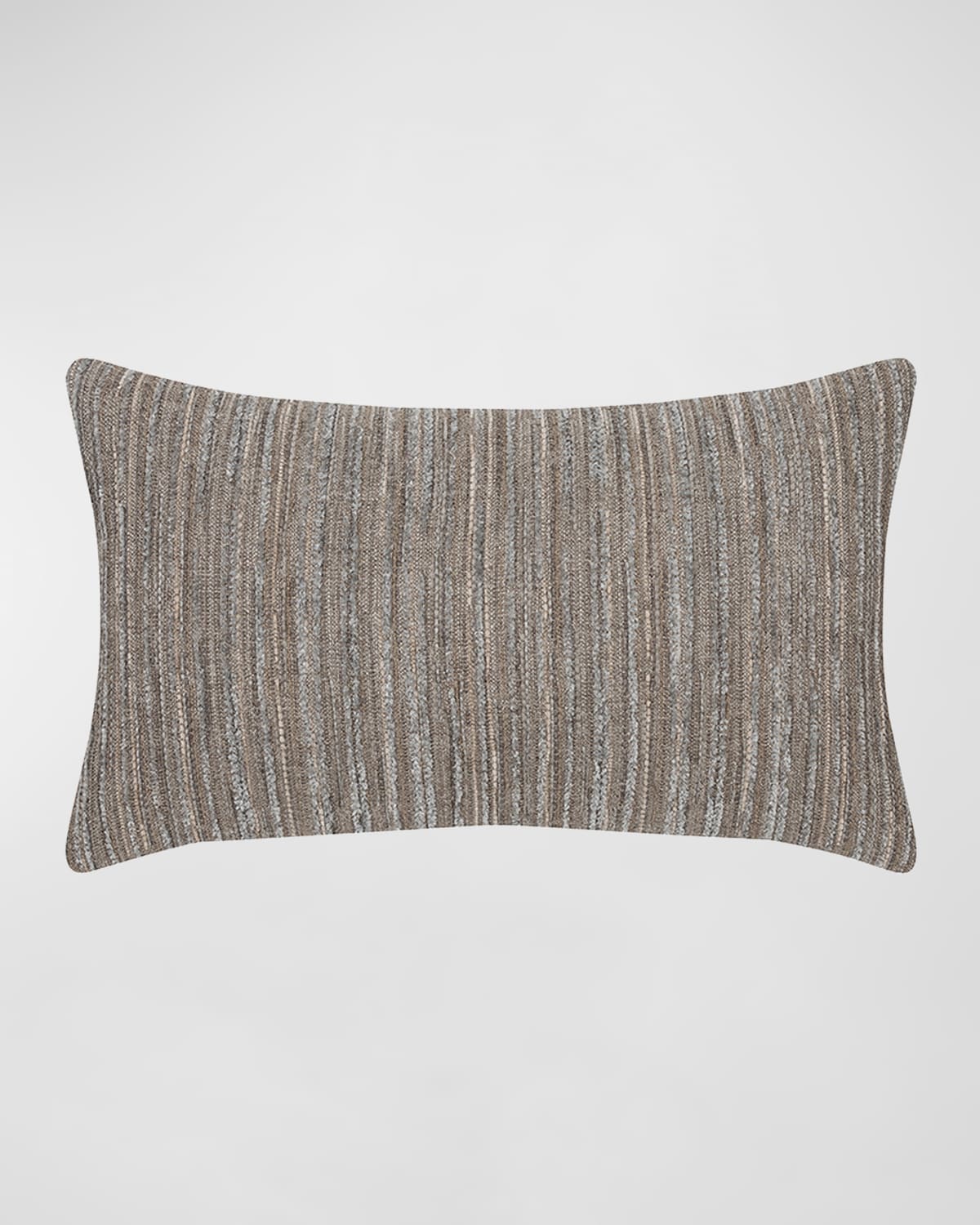 Shop Elaine Smith Luxe Stripe Lumbar Pillow In Pewter