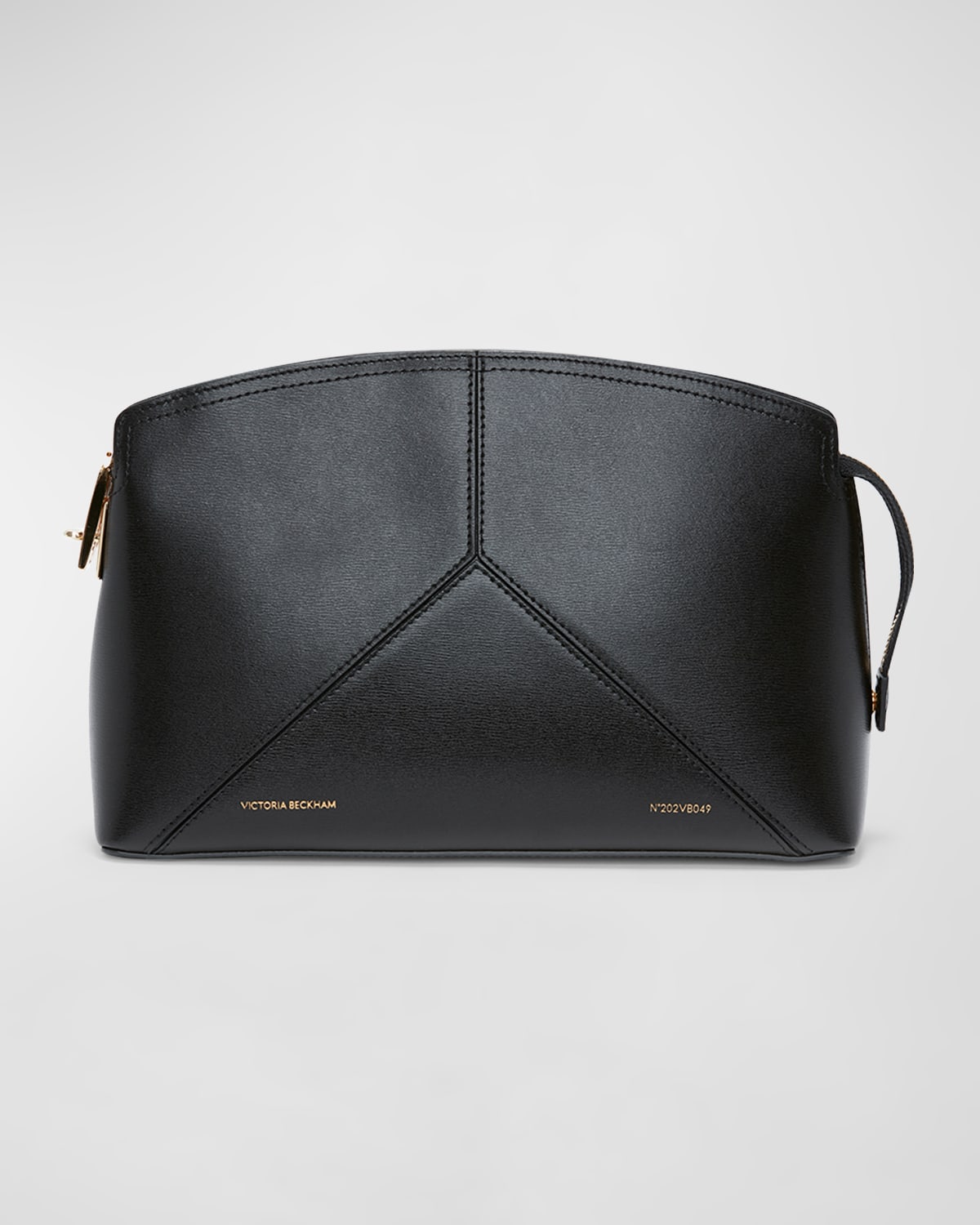 Zip Leather Clutch Bag