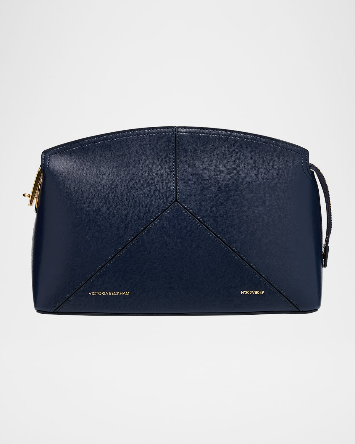 Zip Leather Clutch Bag