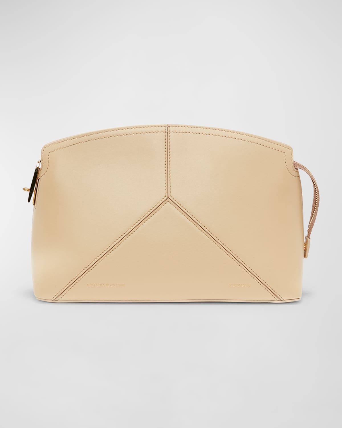 Zip Leather Clutch Bag