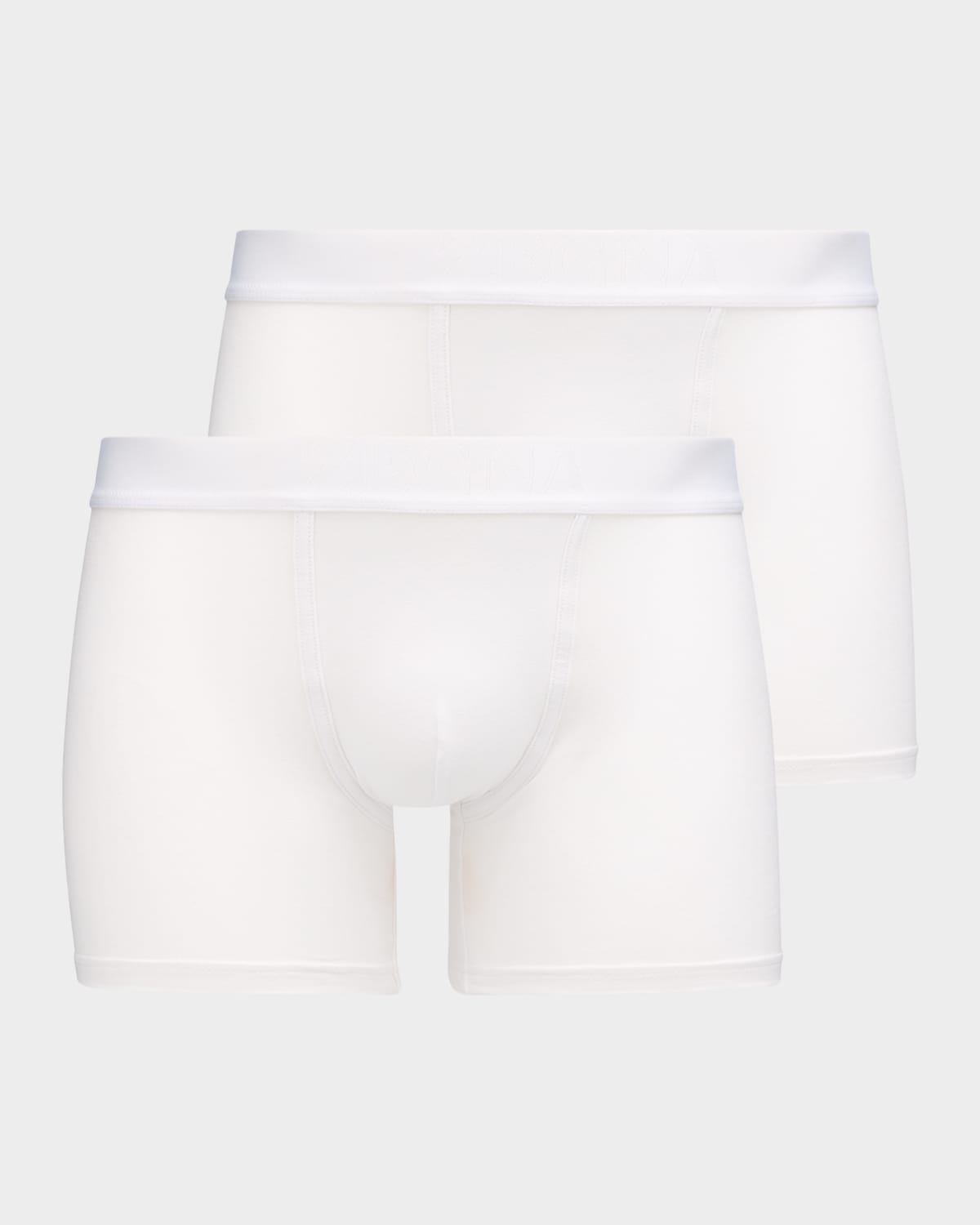 ZEGNA MEN'S TWO-PACK COTTON BOXER BRIEFS 
