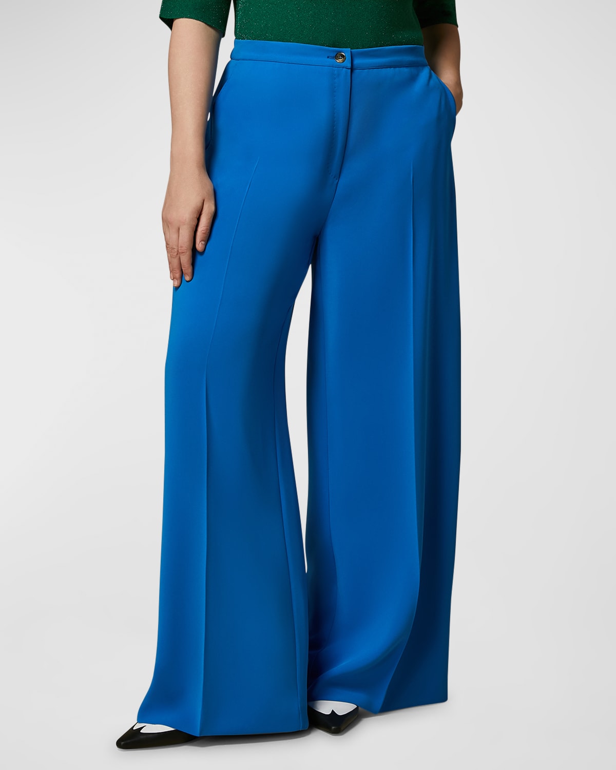 Plus Size Uggioso High-Rise Cady Palazzo Pants