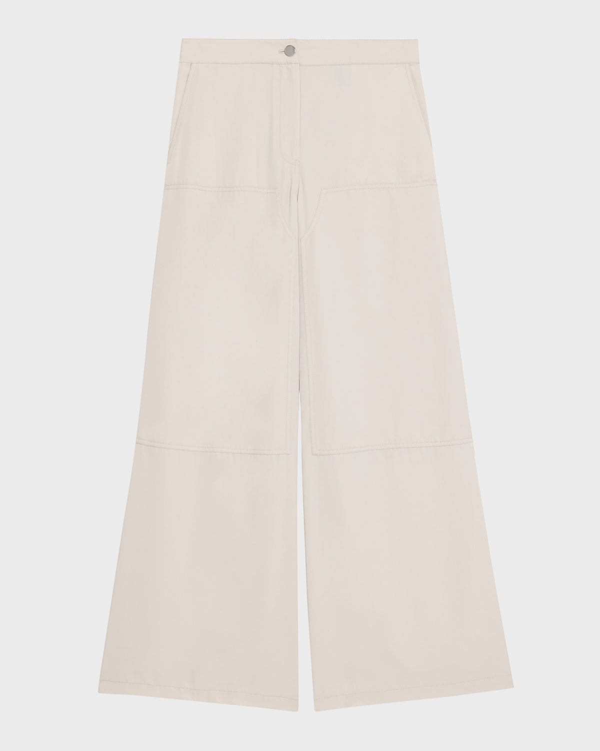Theory Wide Leg Cargo Pants In New Sand