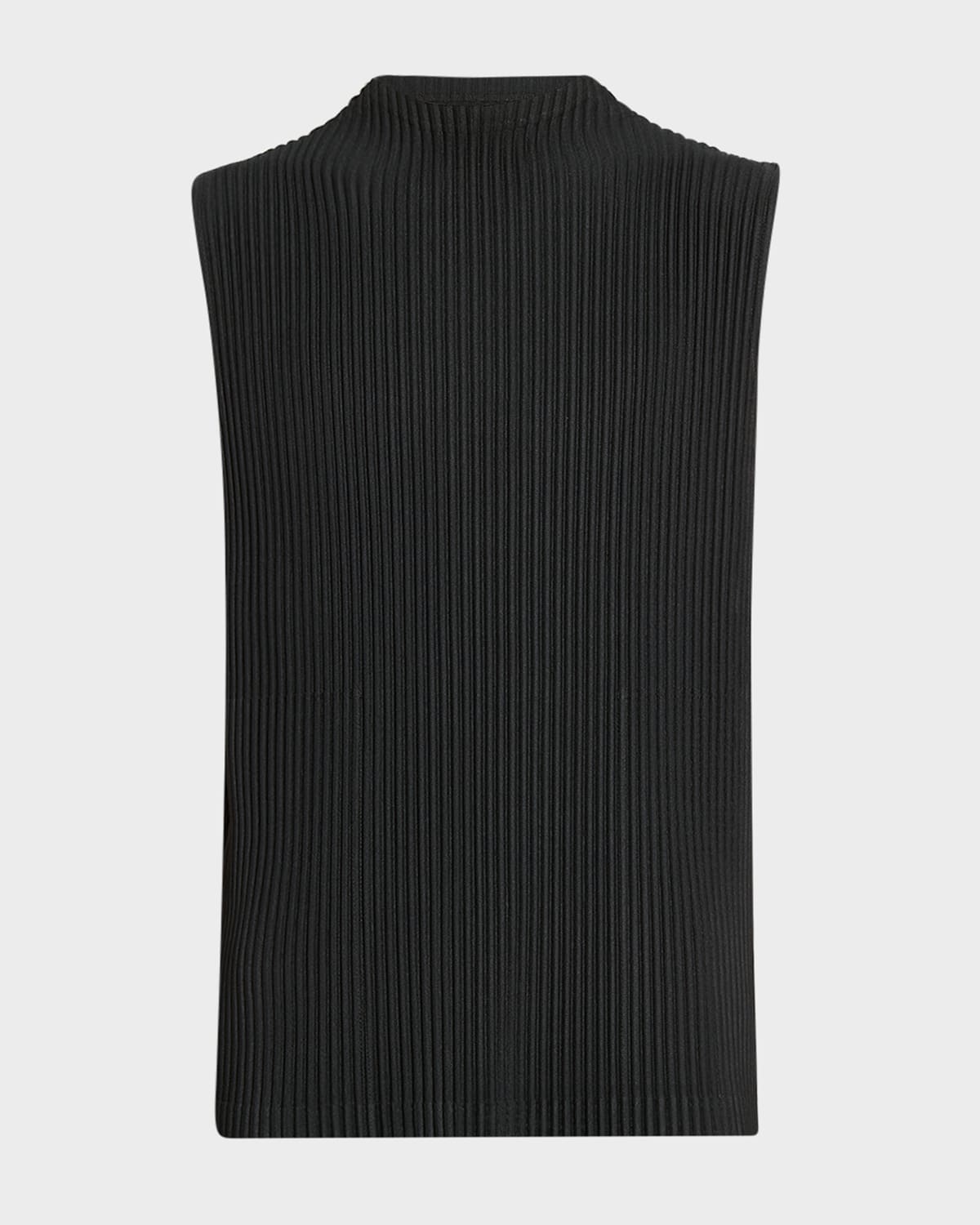 Shop Issey Miyake Men's Mc May Sleeveless Shirt In Black