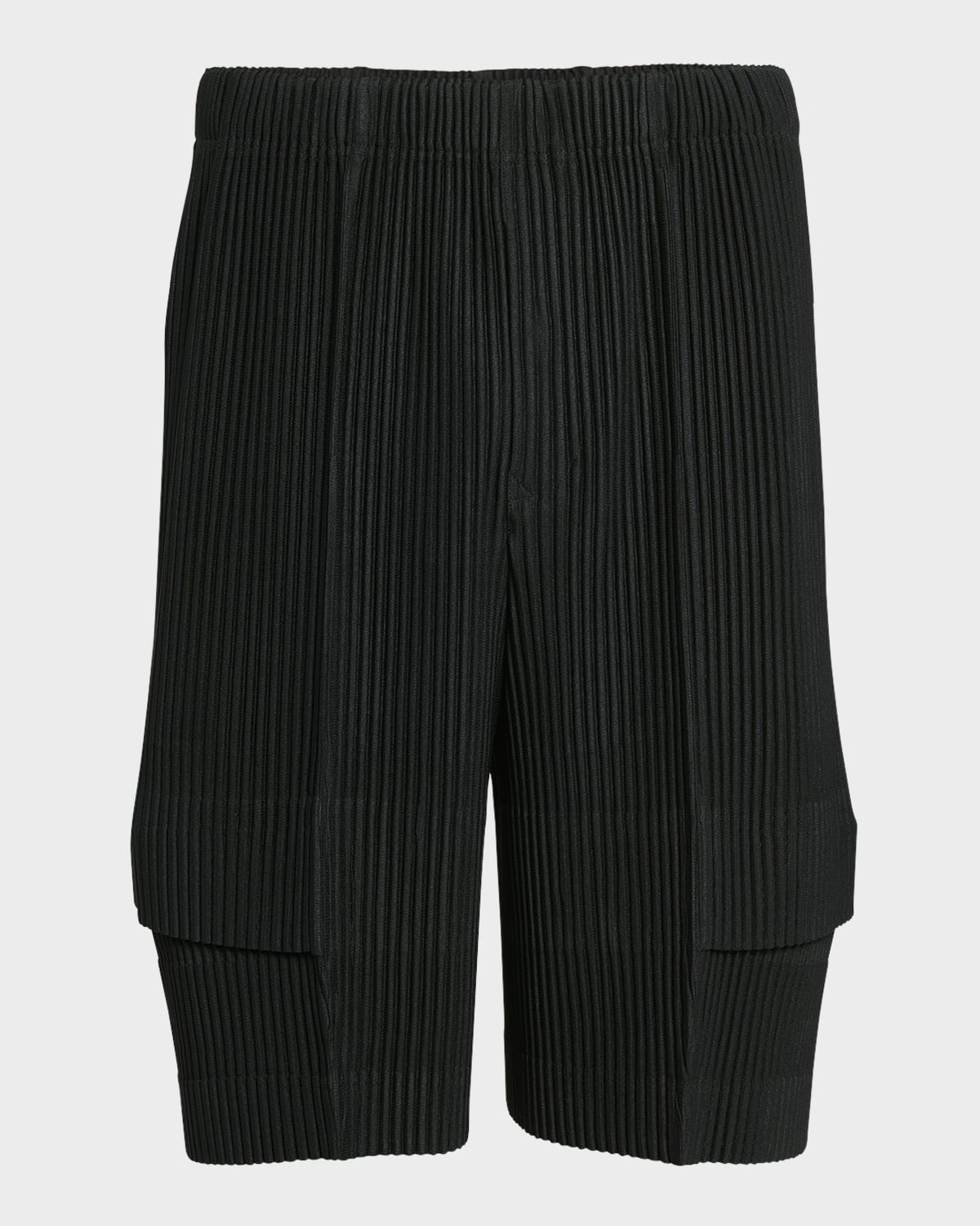 Mens pleated cargo shorts online