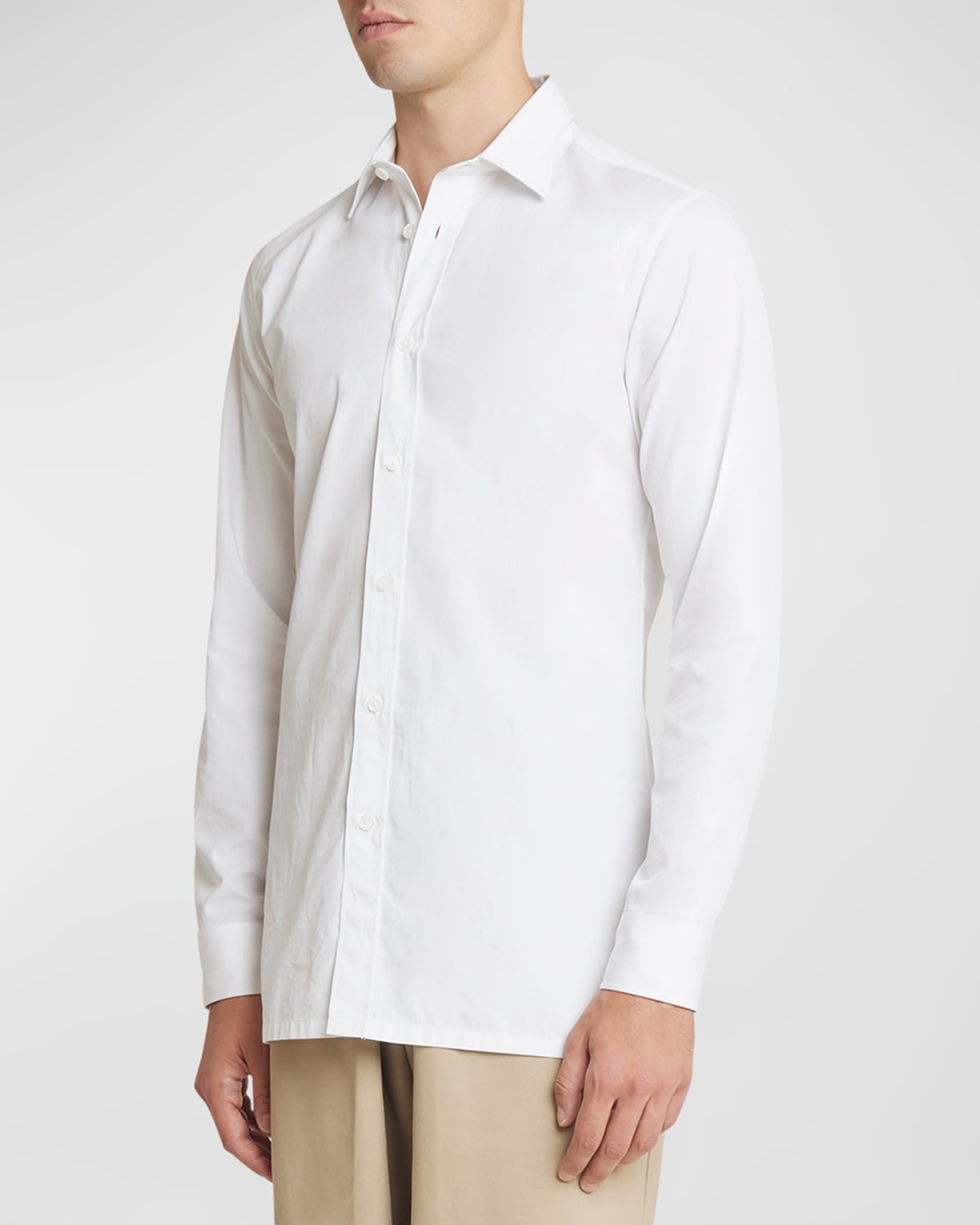 Shop Givenchy Men's Oxford Sport Shirt In White