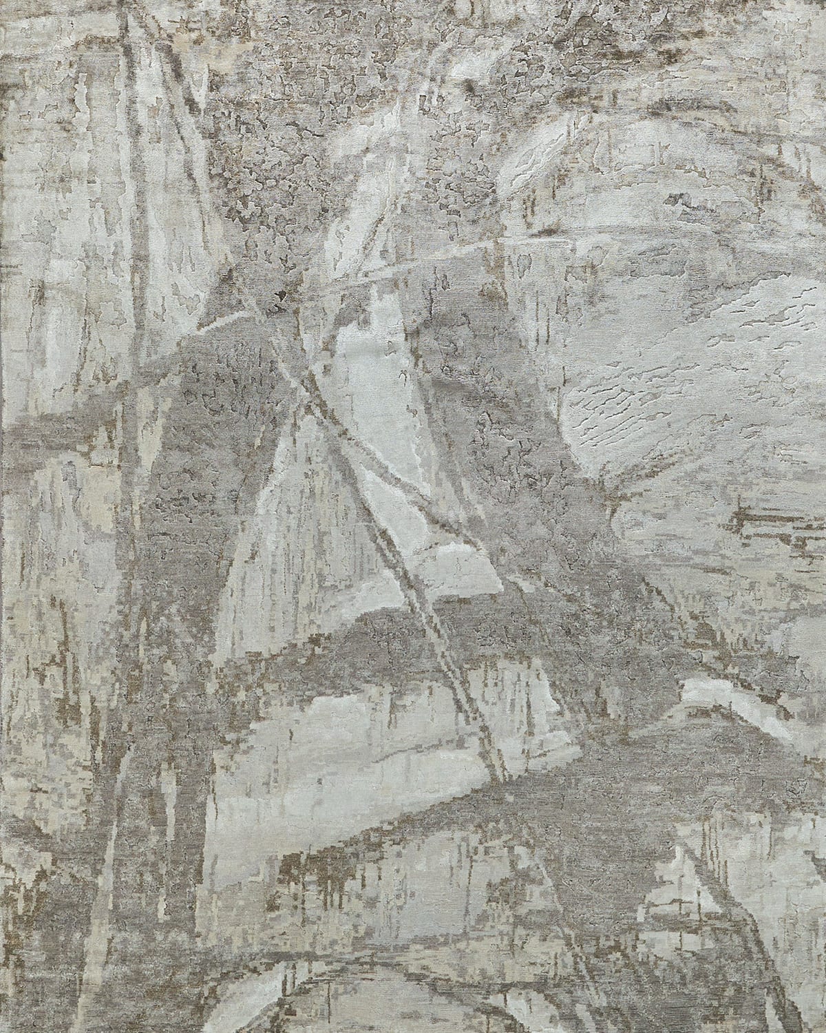 Exquisite Rugs Floor Art Hand-knotted Beige Rug, 10' X 14' In Multi