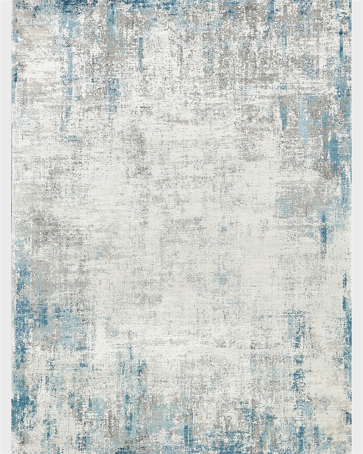 Exquisite Rugs Mercuri Power-loomed Blue & Silver Rug, 8' X 10'
