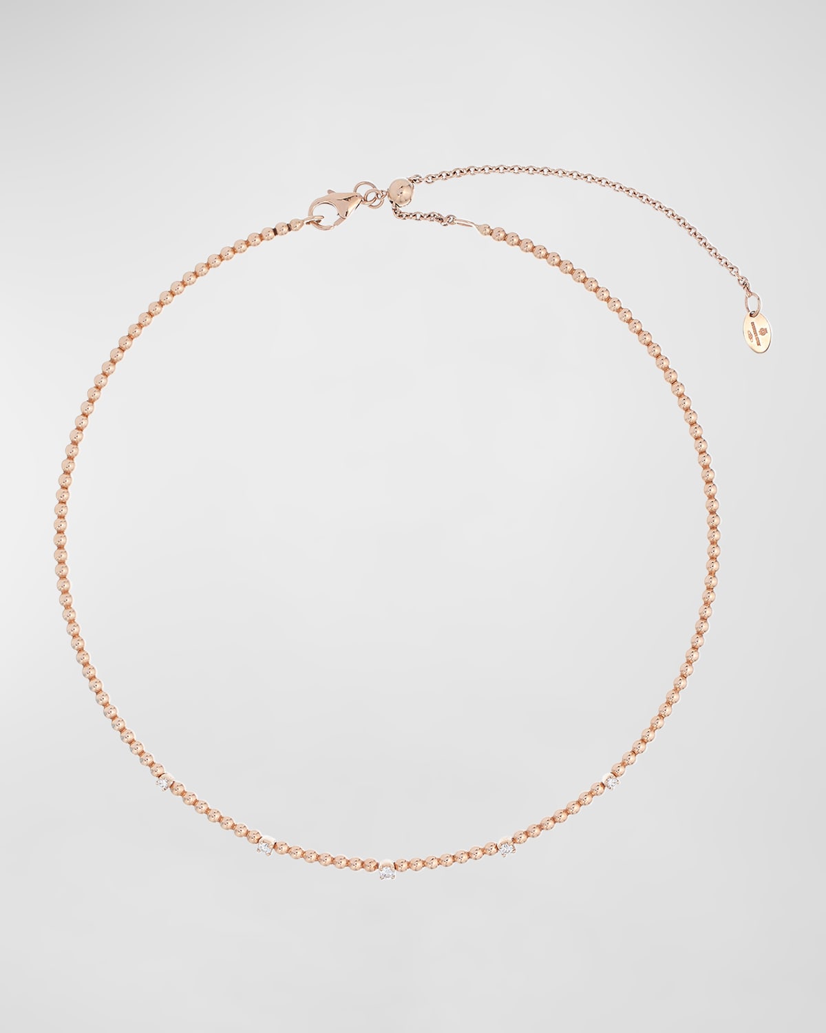 18K Rose Gold Necklace with Diamonds