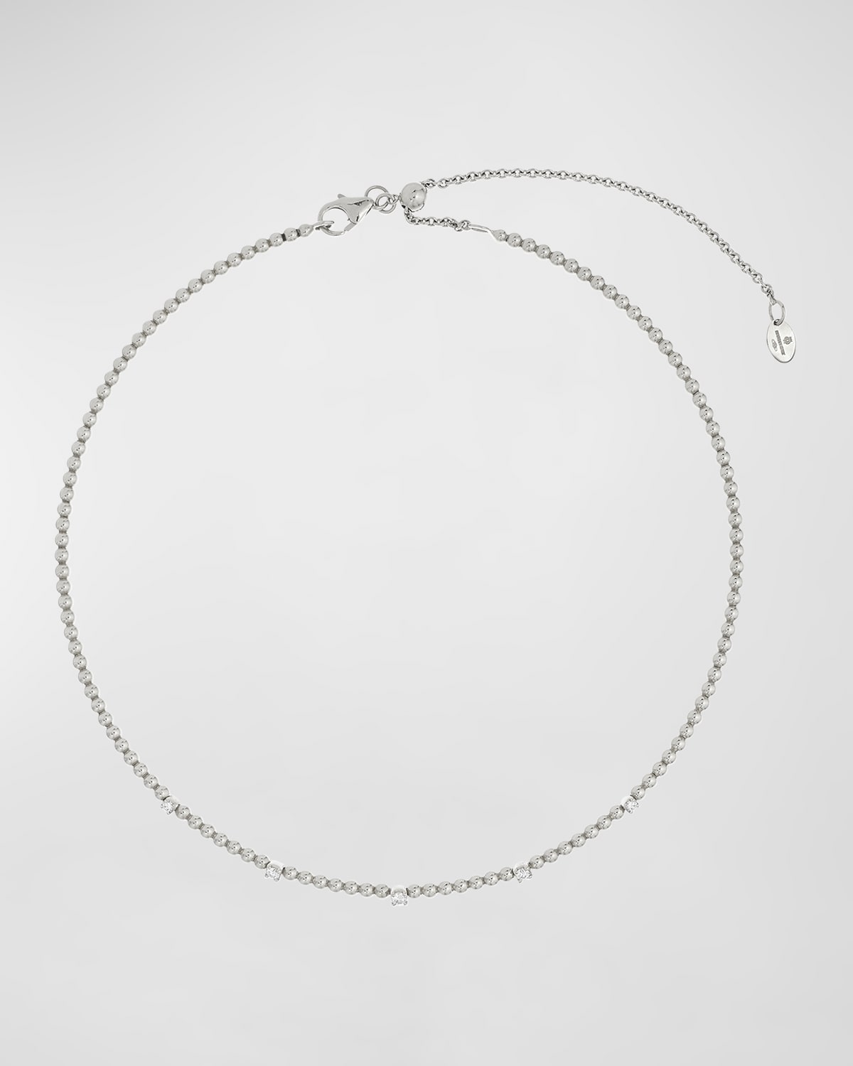 18K White Gold Necklace with Diamonds