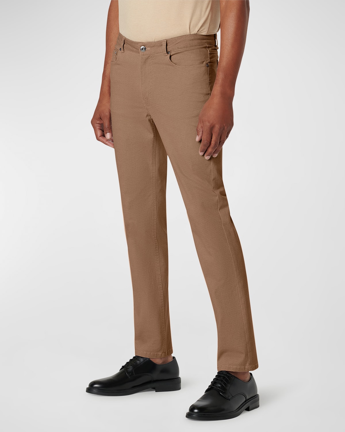 Bugatchi Men's Printed 5-pocket Pants In Caramel