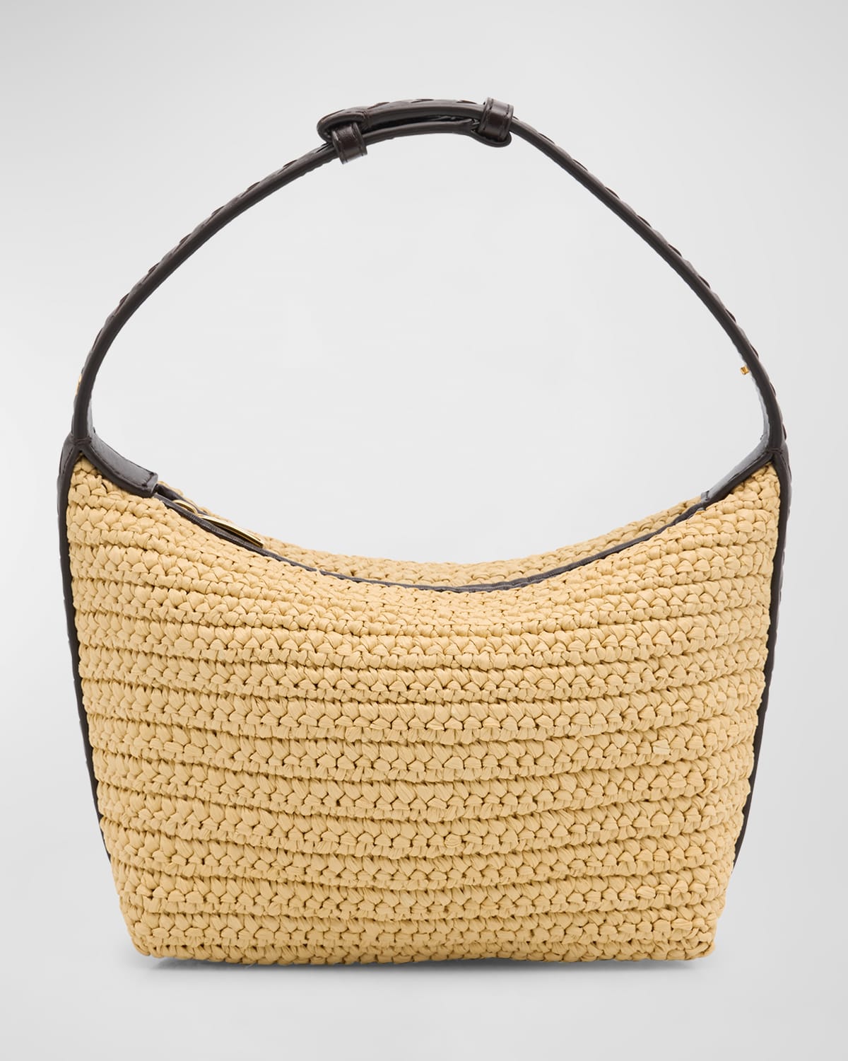 Bottega Veneta Mini Wallace Top-handle Bag In Natural/gold