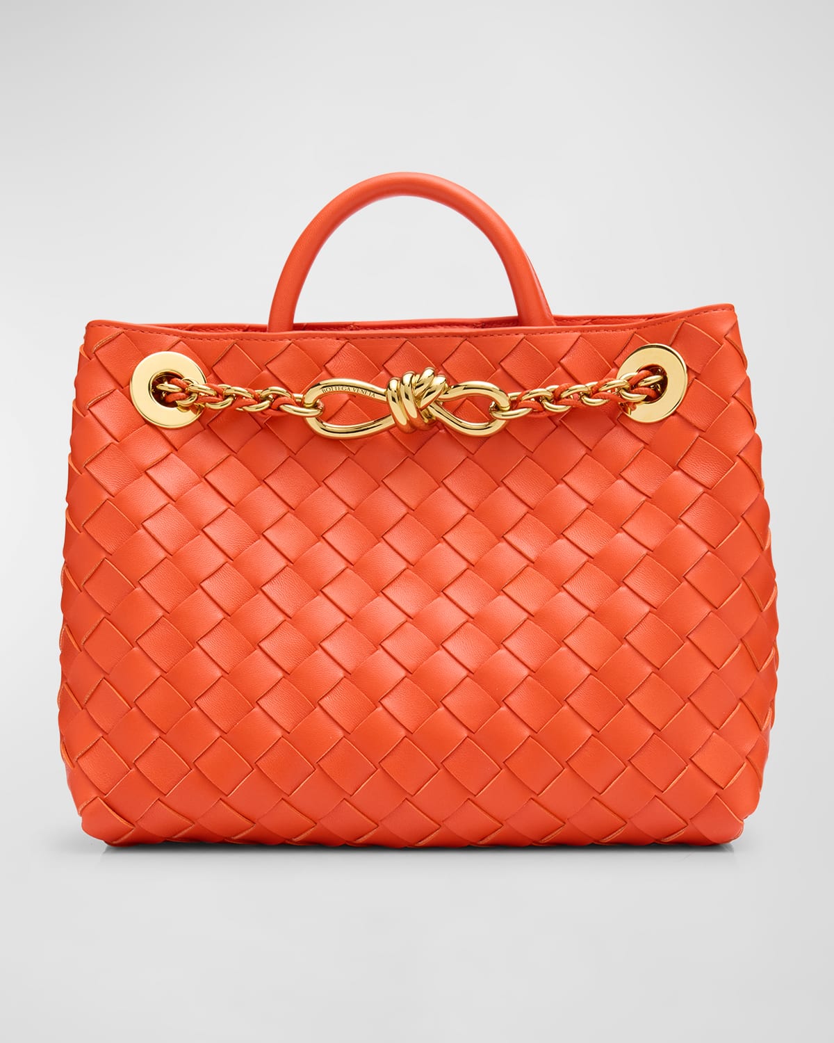 BOTTEGA VENETA SMALL ANDIAMO SHOULDER BAG WITH CHAIN STRAP