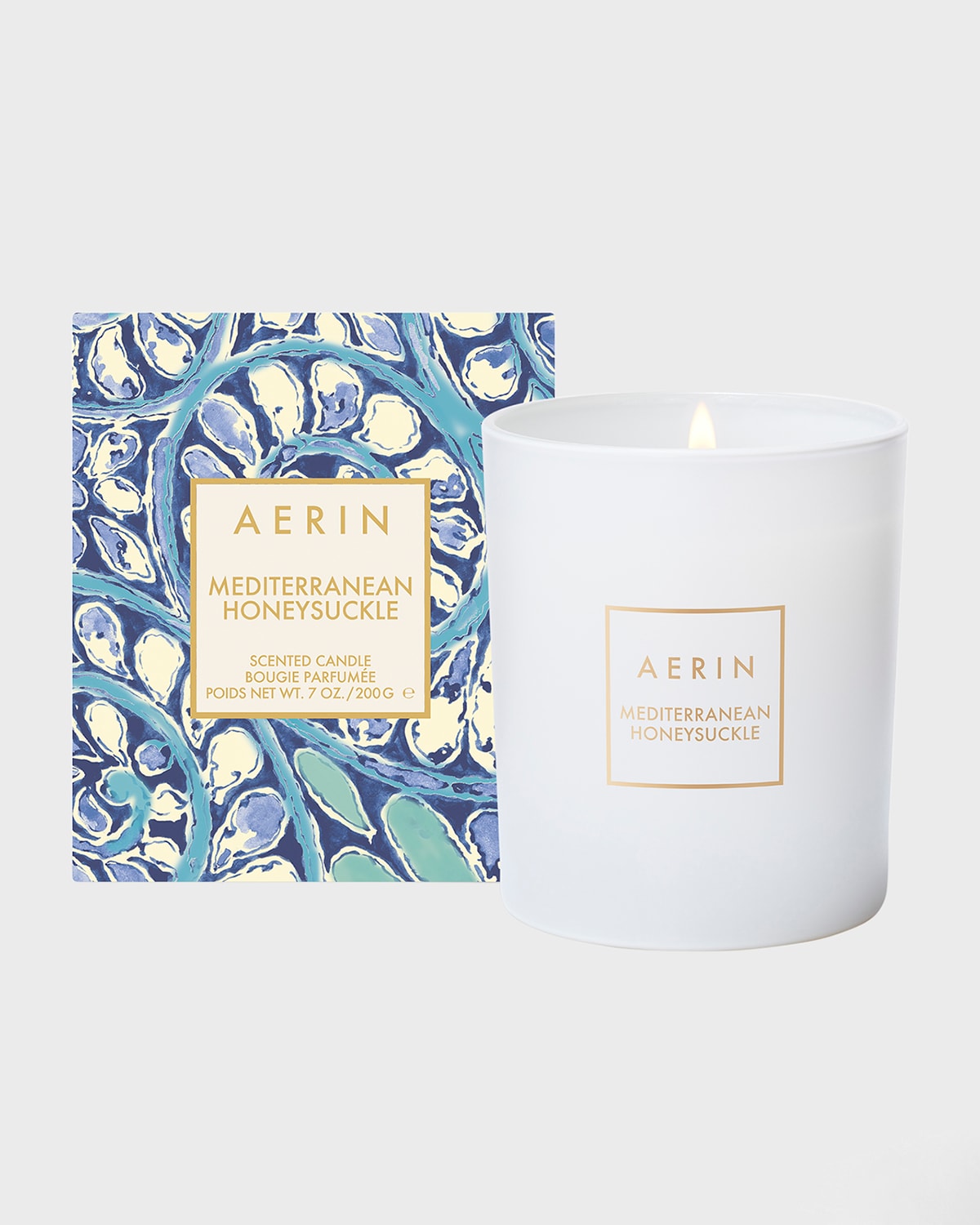 Aerin Mediterranean Honeysuckle Scented Candle, 7 Oz. In White
