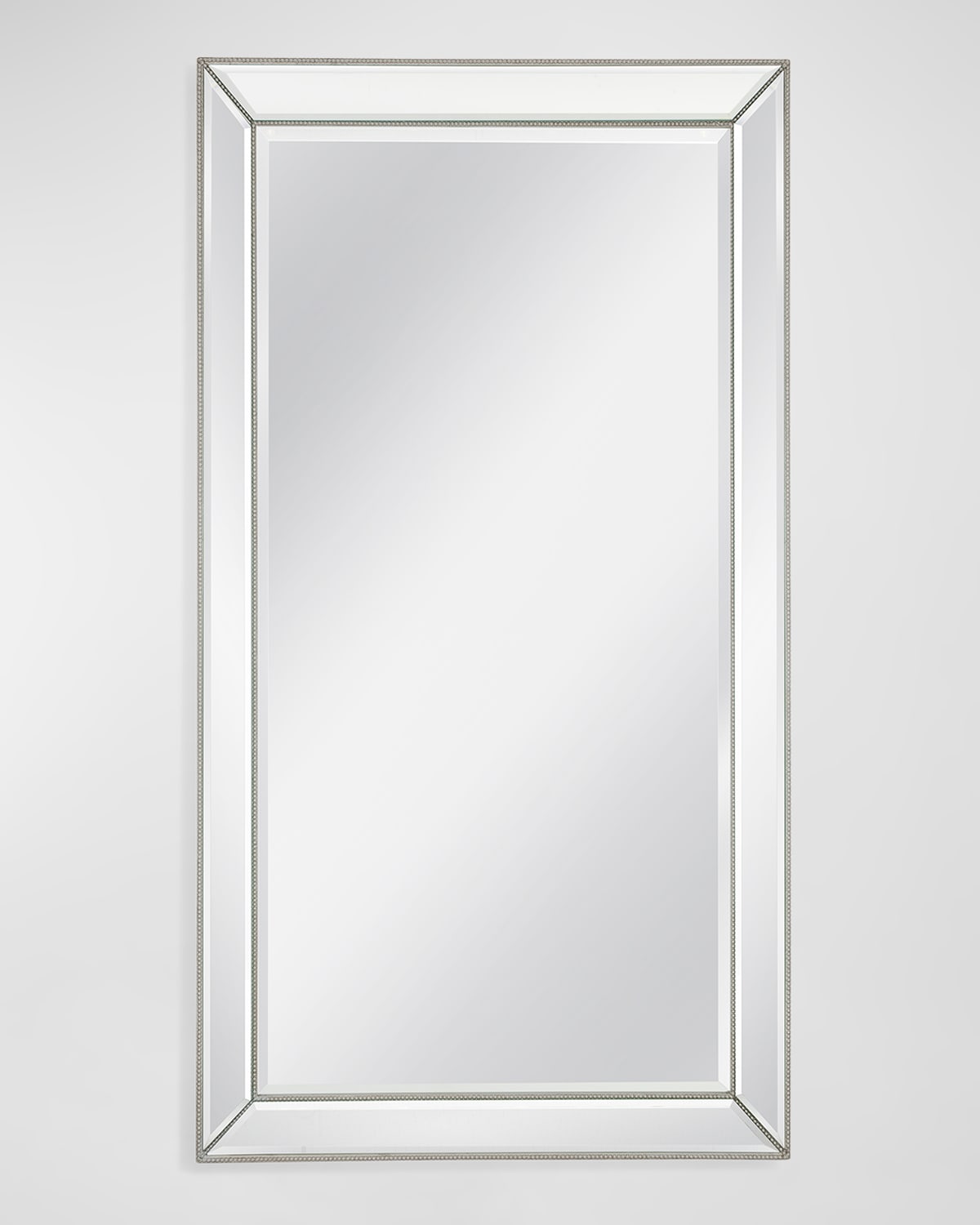 Katherine Noble By Bmc Ainsley 79" Floor Mirror In White/silver