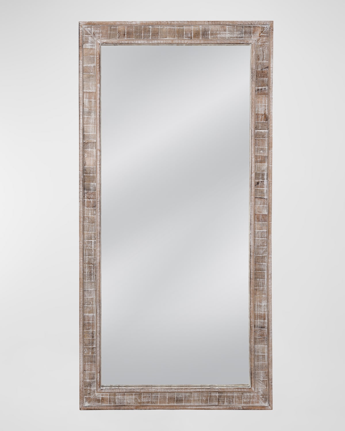 Katherine Noble By Bmc Chasely 72" Floor Mirror In Natural, White Wash