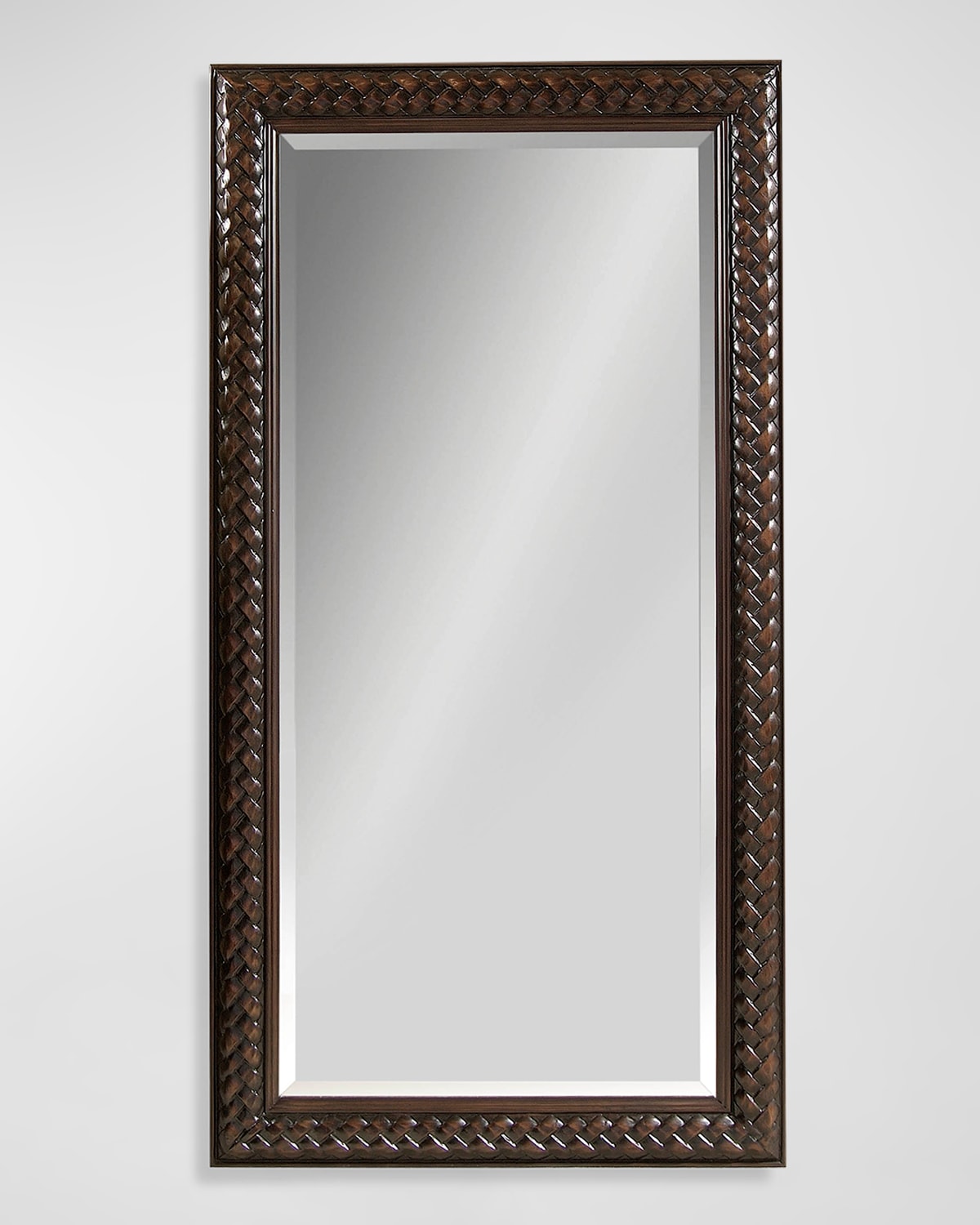 Katherine Noble By Bmc Newson 80" Floor Mirror In Deep Cherry