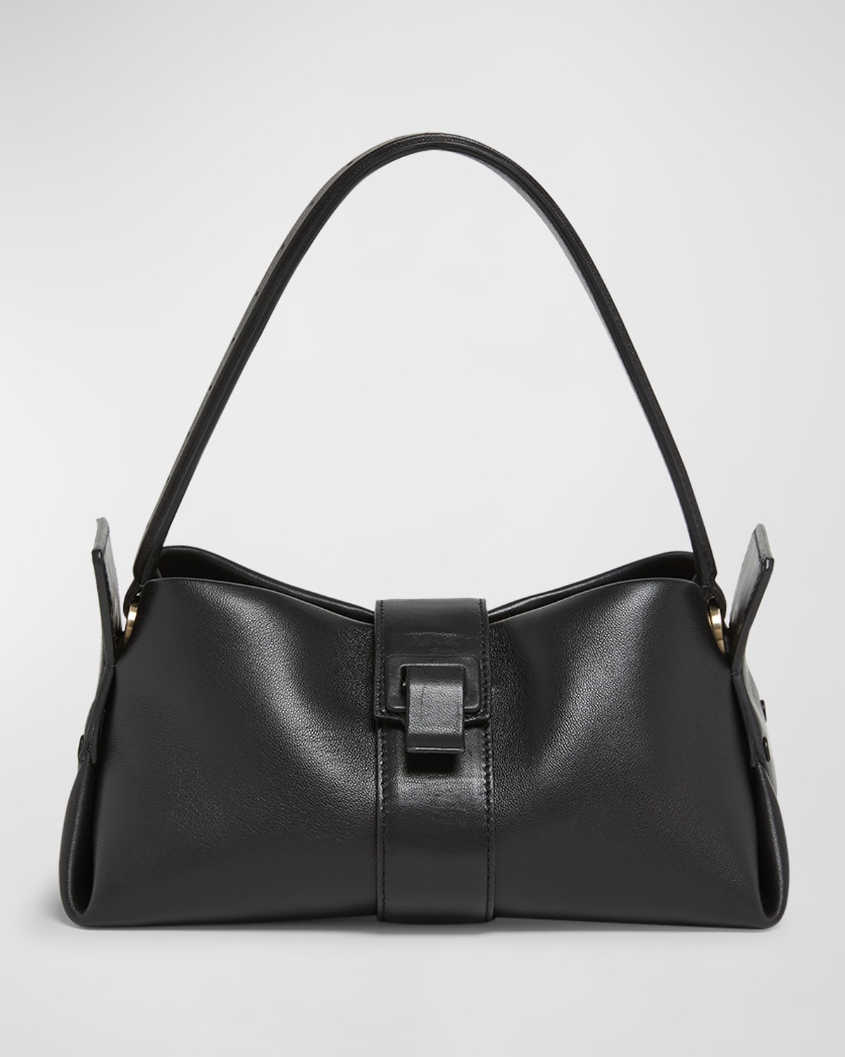 Proenza Schouler Flip Napa Leather Shoulder Bag In Black