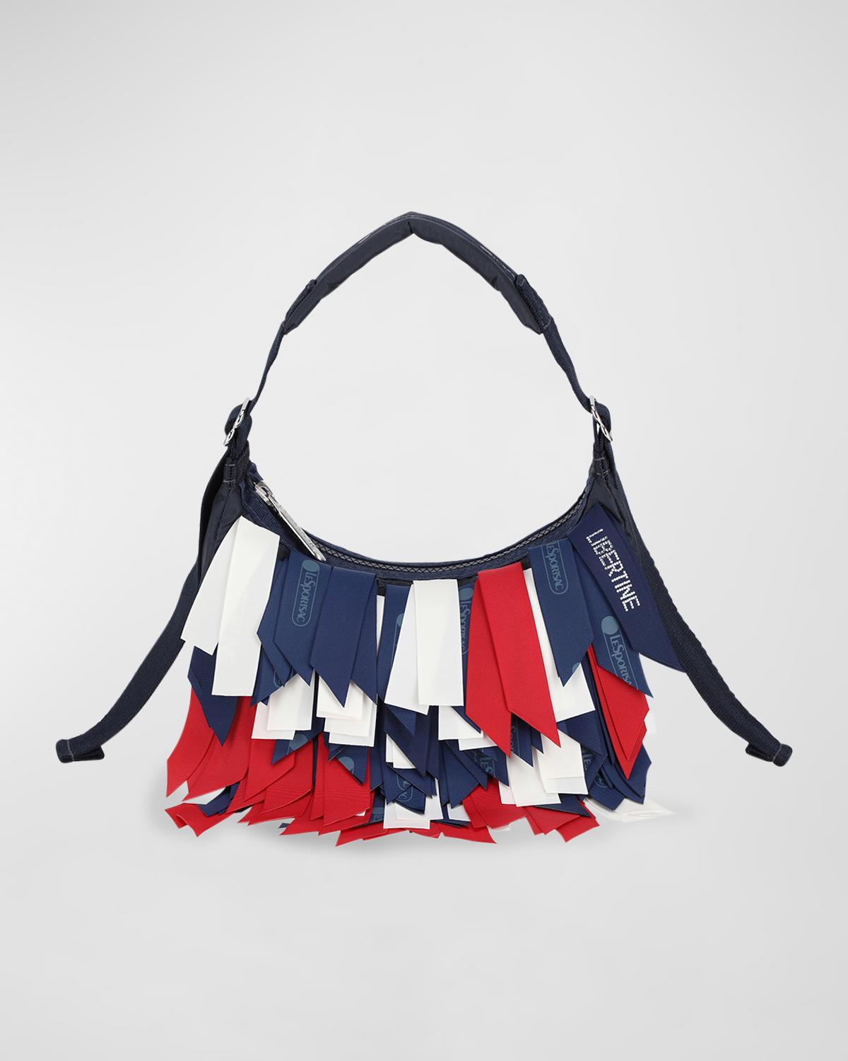 Libertine x LeSportSac Johnny Go Lightly Logo Fringe Top-Handle 