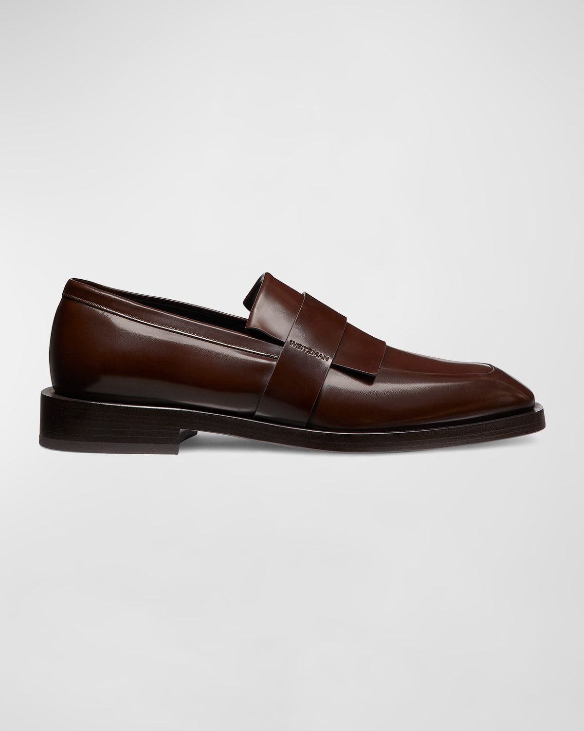 Men's Royce Kiltie Brushed Leather Penny Loafers