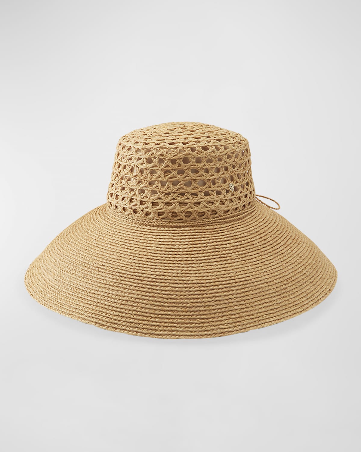 Helen Kaminski Lace Braid Raffia Structured Hat In Natural