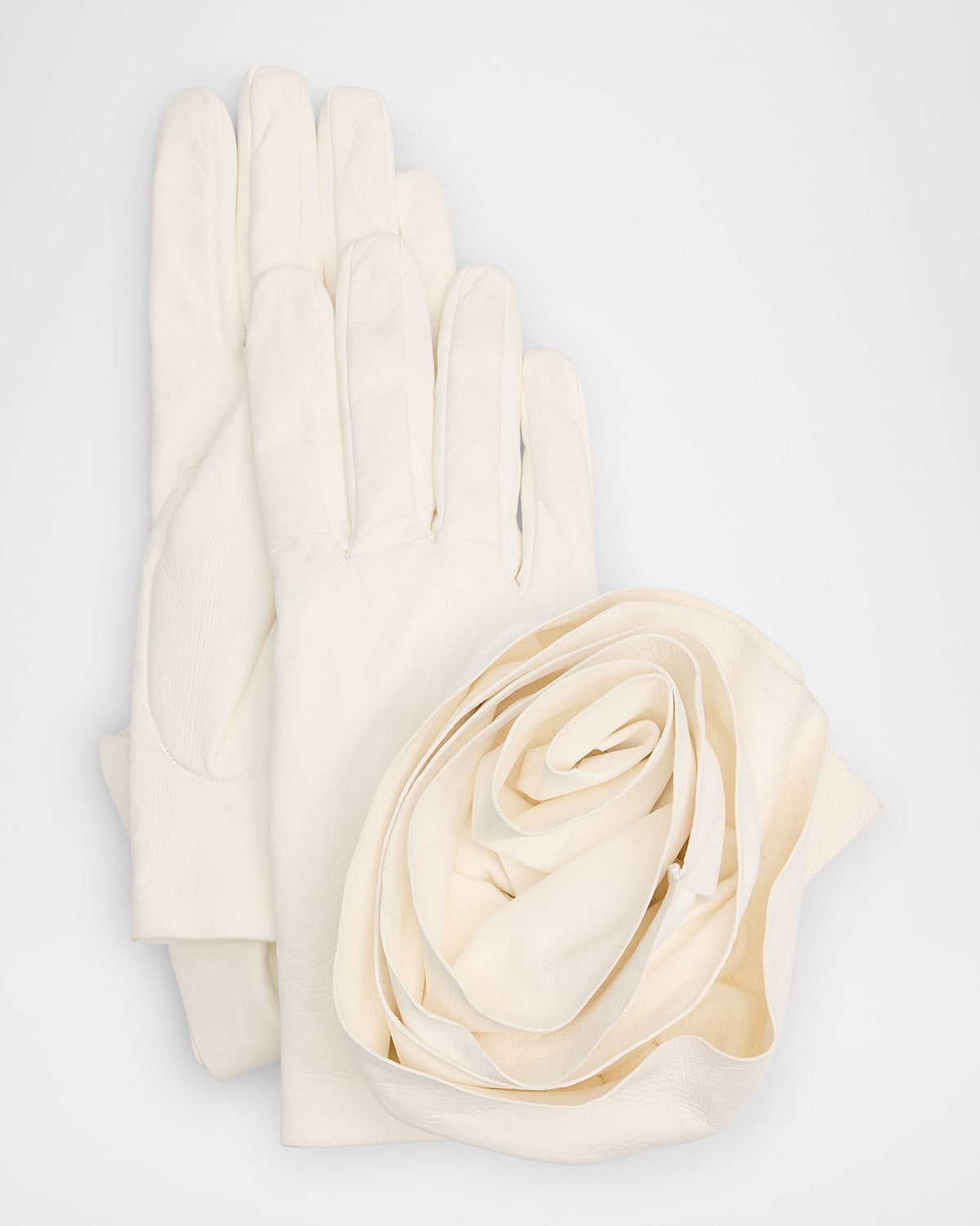Paula Rowan Peony Rose Leather Gloves
