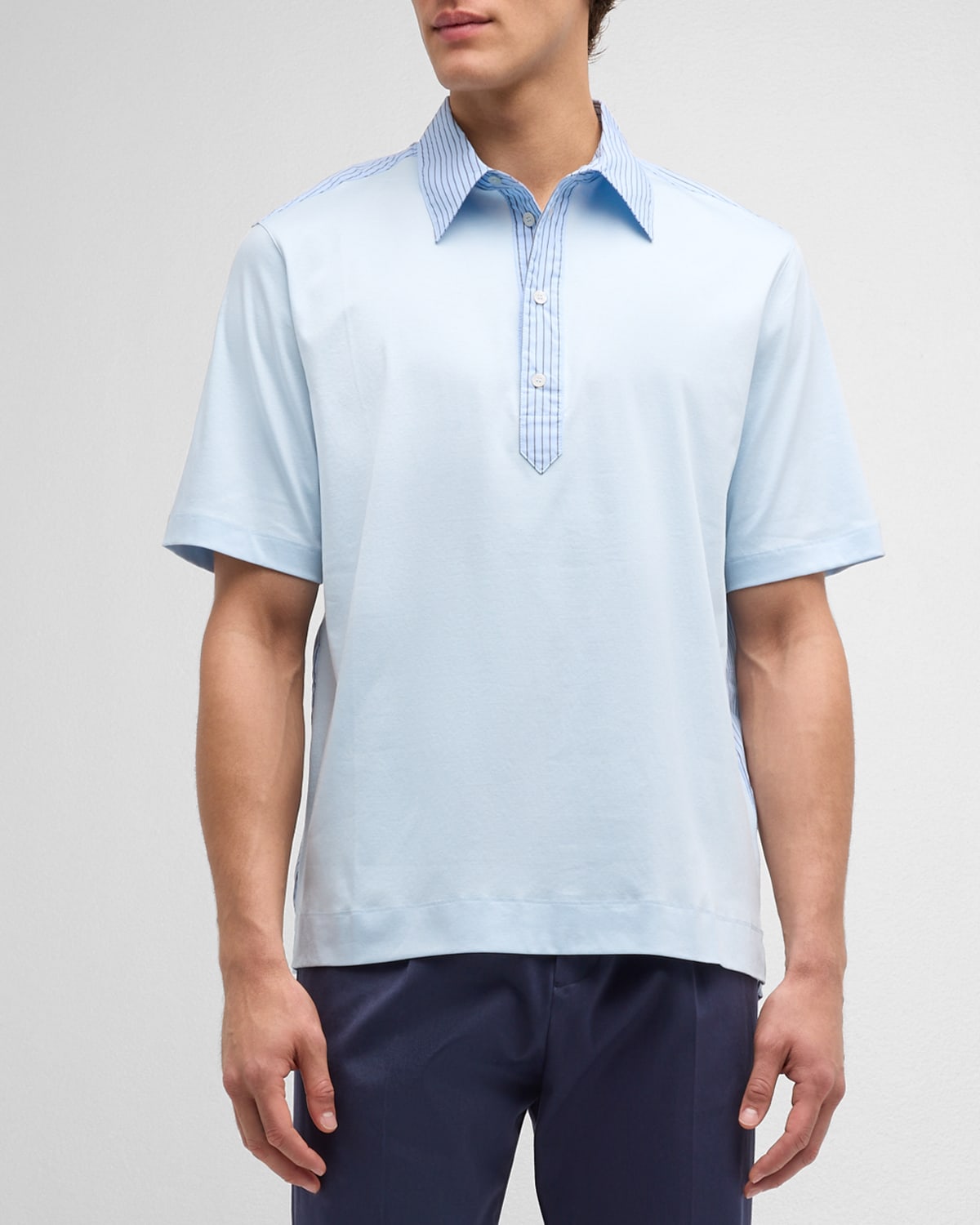 Men's Hybrid Dress Polo Shirt