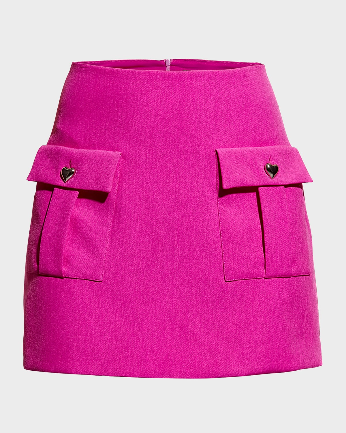 Shop As By Df Tasha Heart Mini Skirt In Magenta