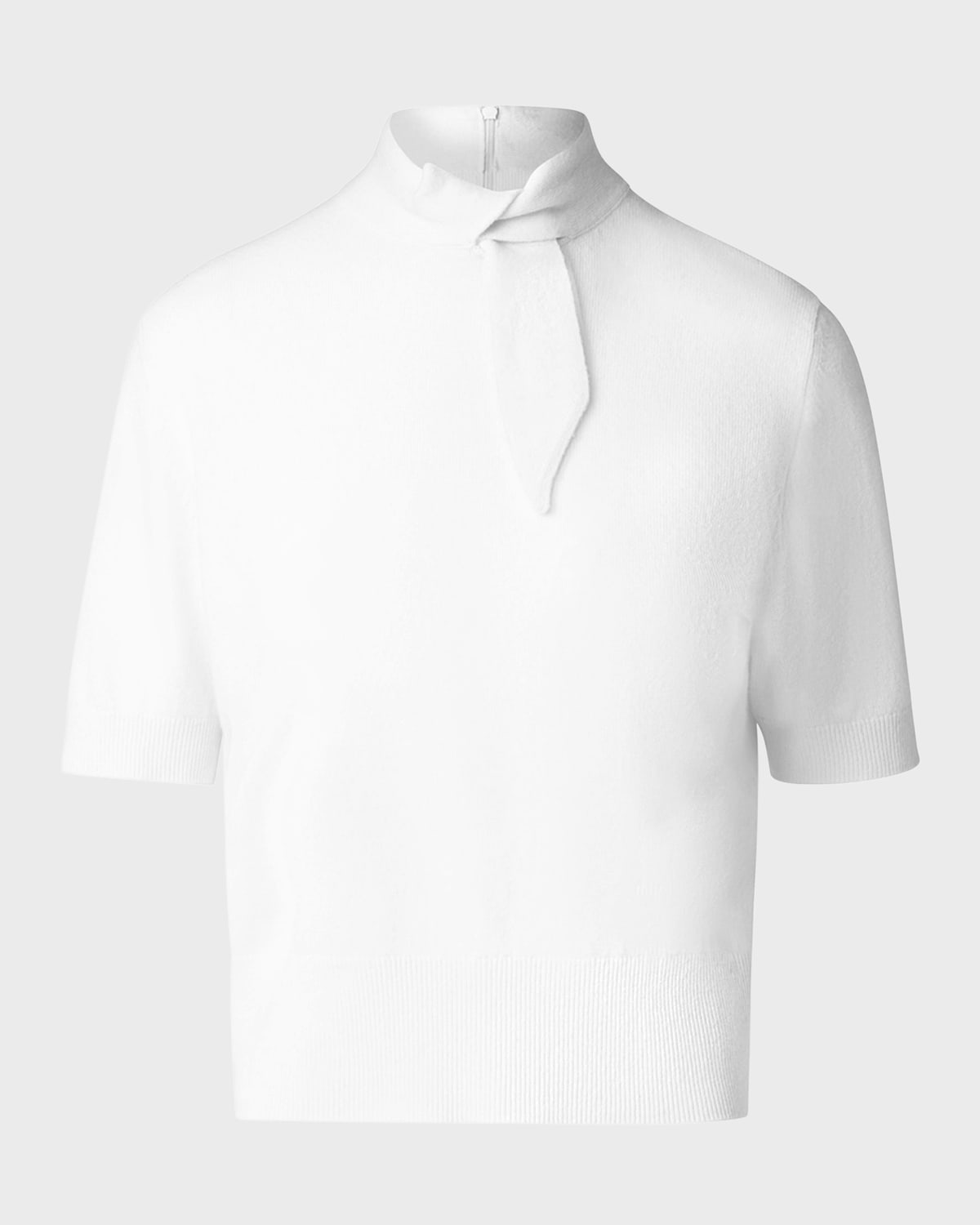 Cashmere Knit Top with Knot Detail