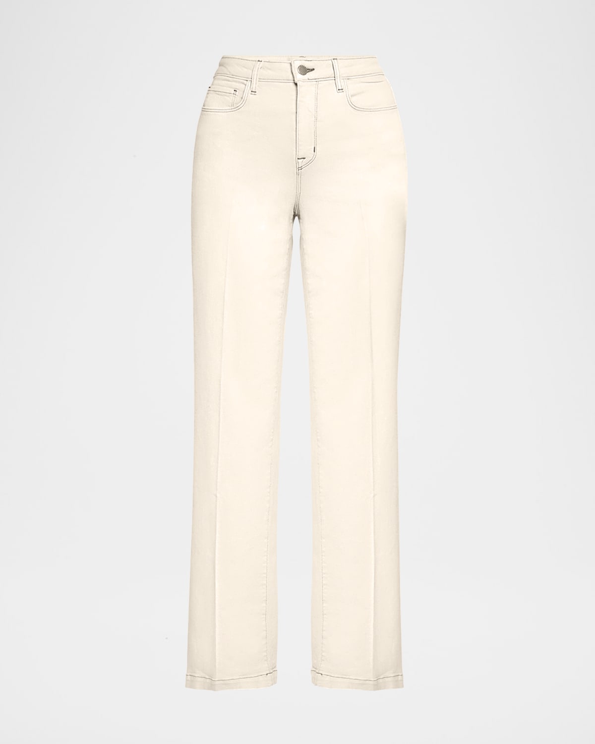 L'agence Scottie High Rise Wide-leg Jeans In Brown