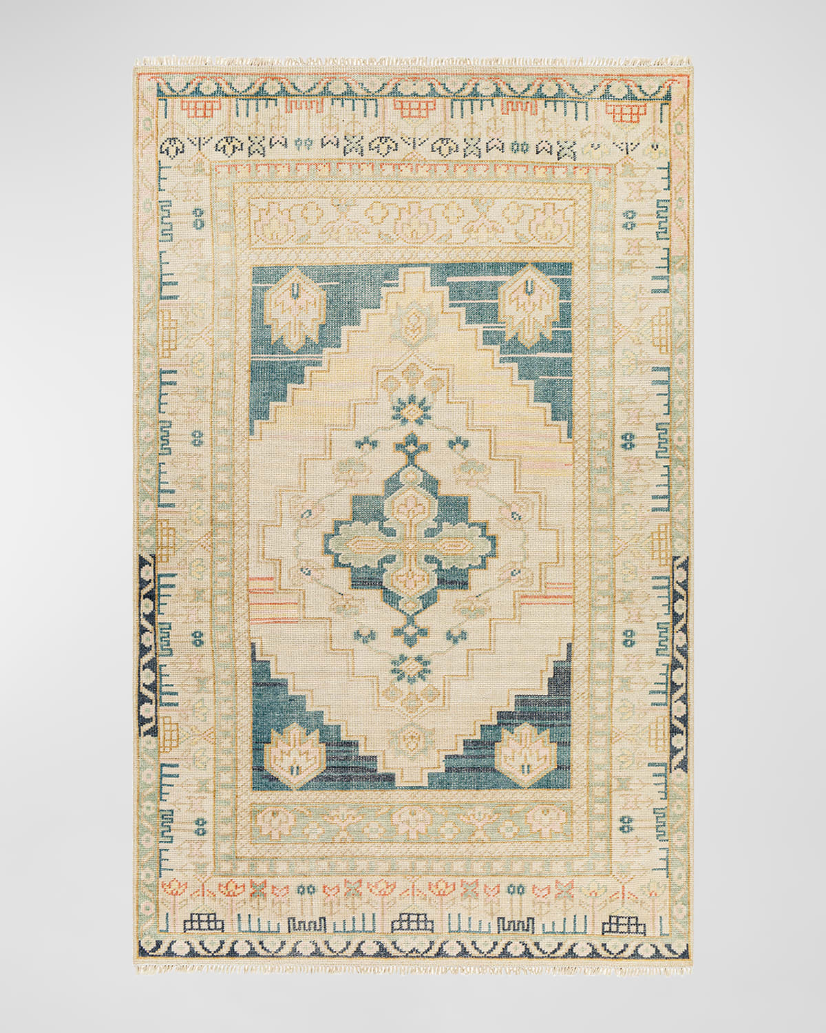 Shop Surya Rugs Anadolu Teal Hand-knotted Rug, 8' X 10'