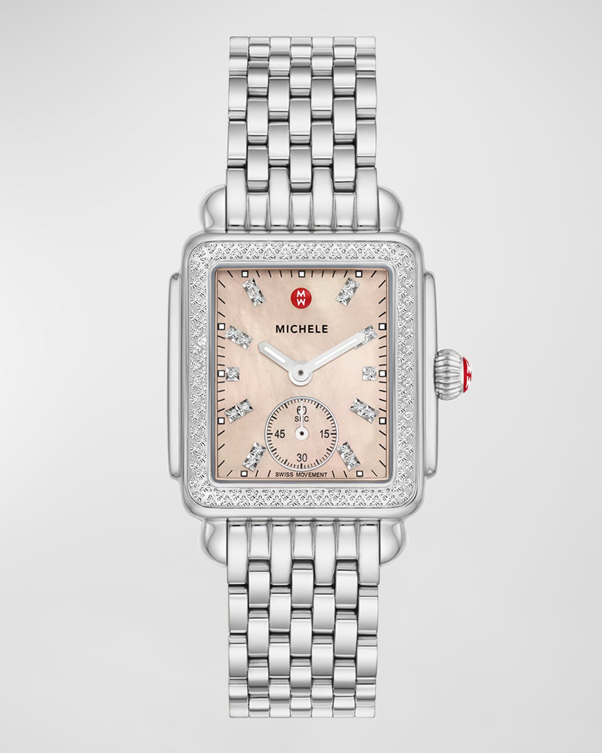 Deco Mid Diamond Watch, Apricot