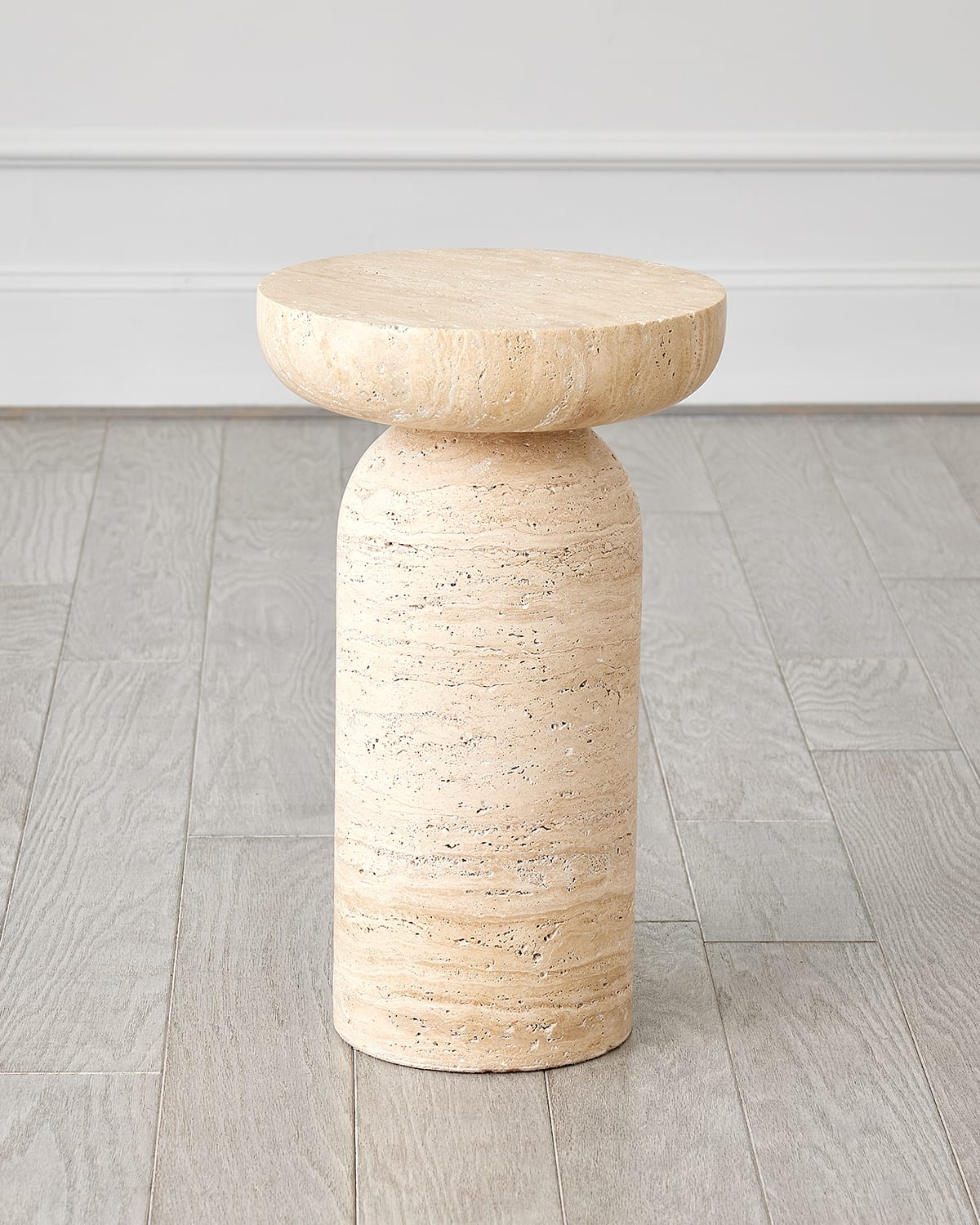 Shop Global Views Tumble Accent Table In Cream