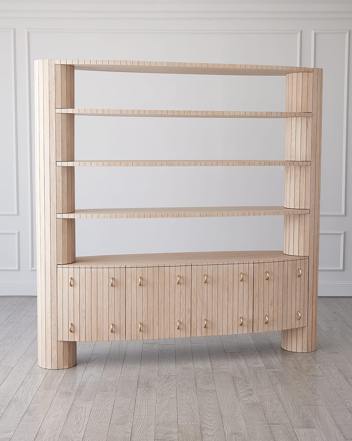 Ashley Childers For Global Views Luna Bookshelf In Cream