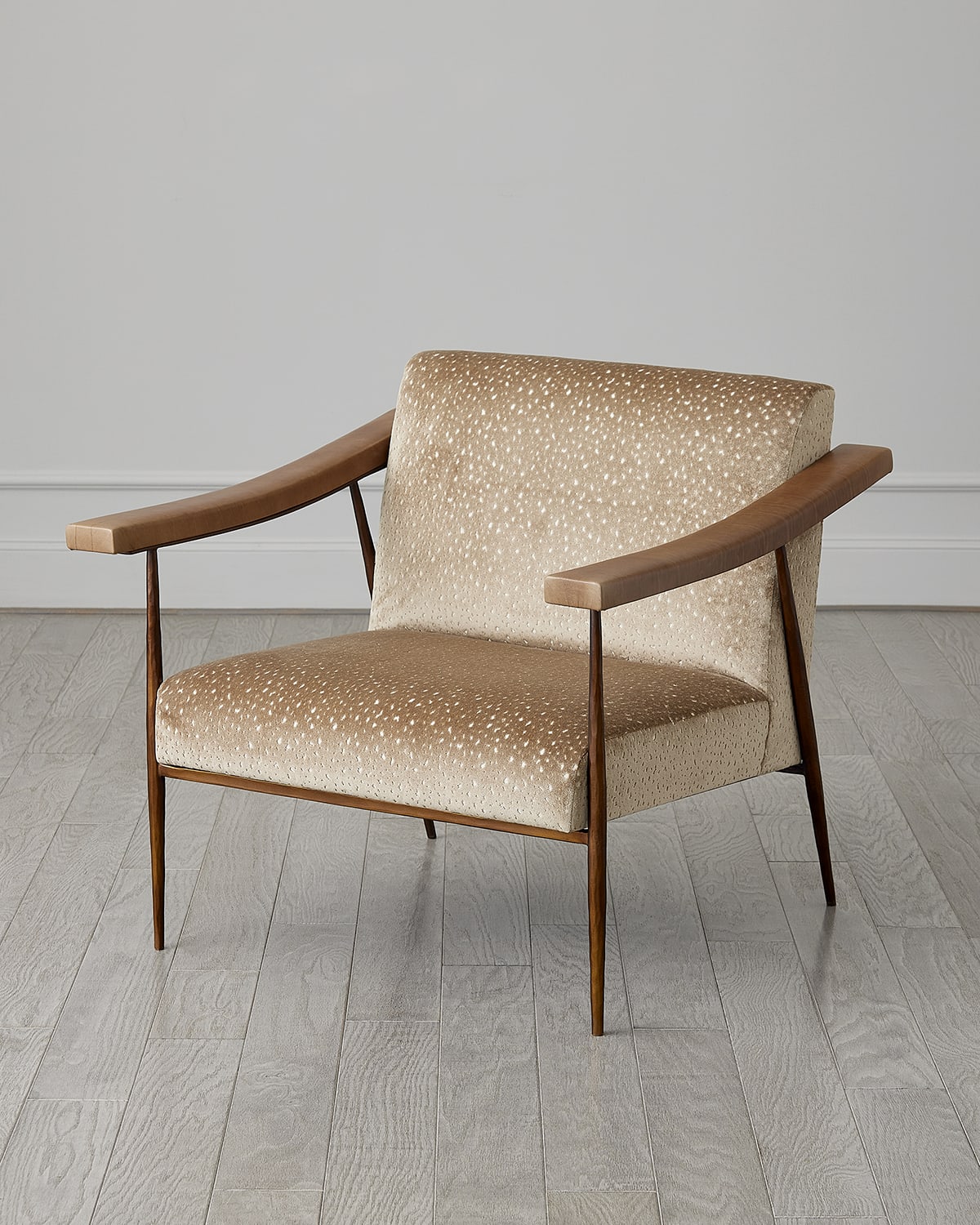 Global Views Brooks Leather Chair In Bronze