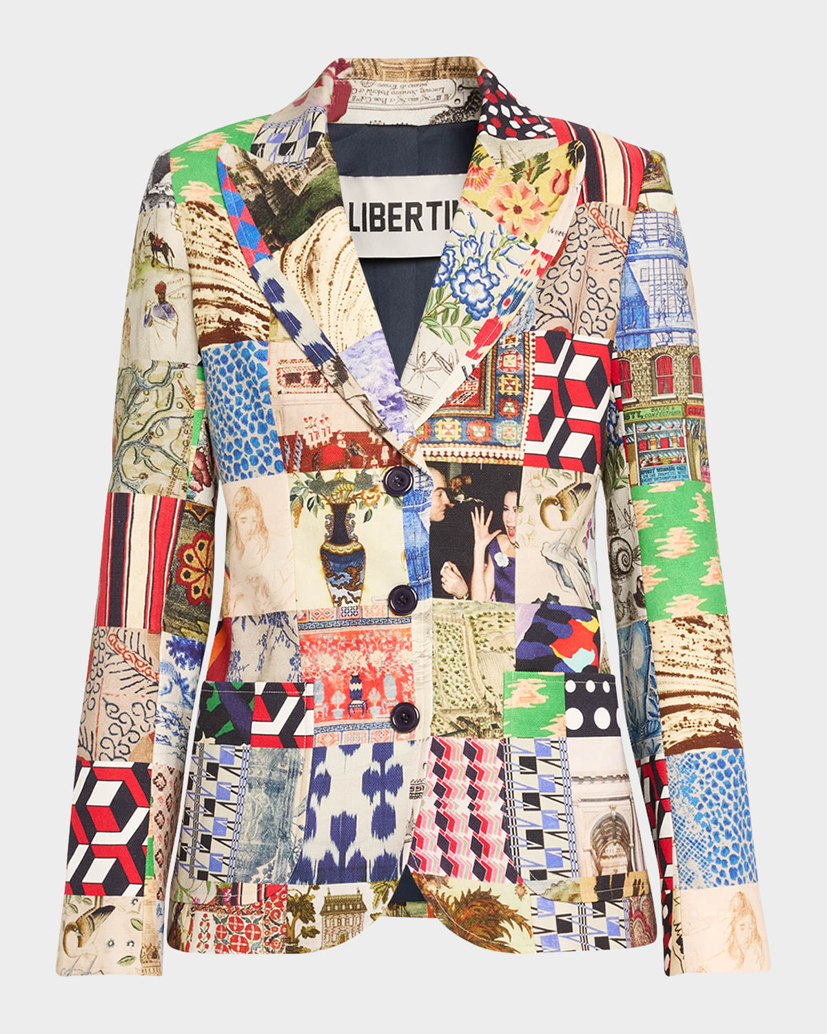 Bloomsbury Collage Printed Blazer Jacket
