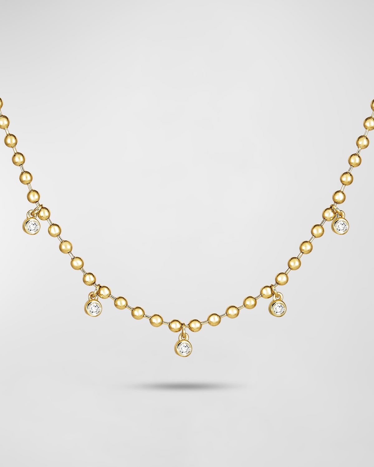 Stone And Strand Bedazzle Diamond Necklace In Yellow Gold