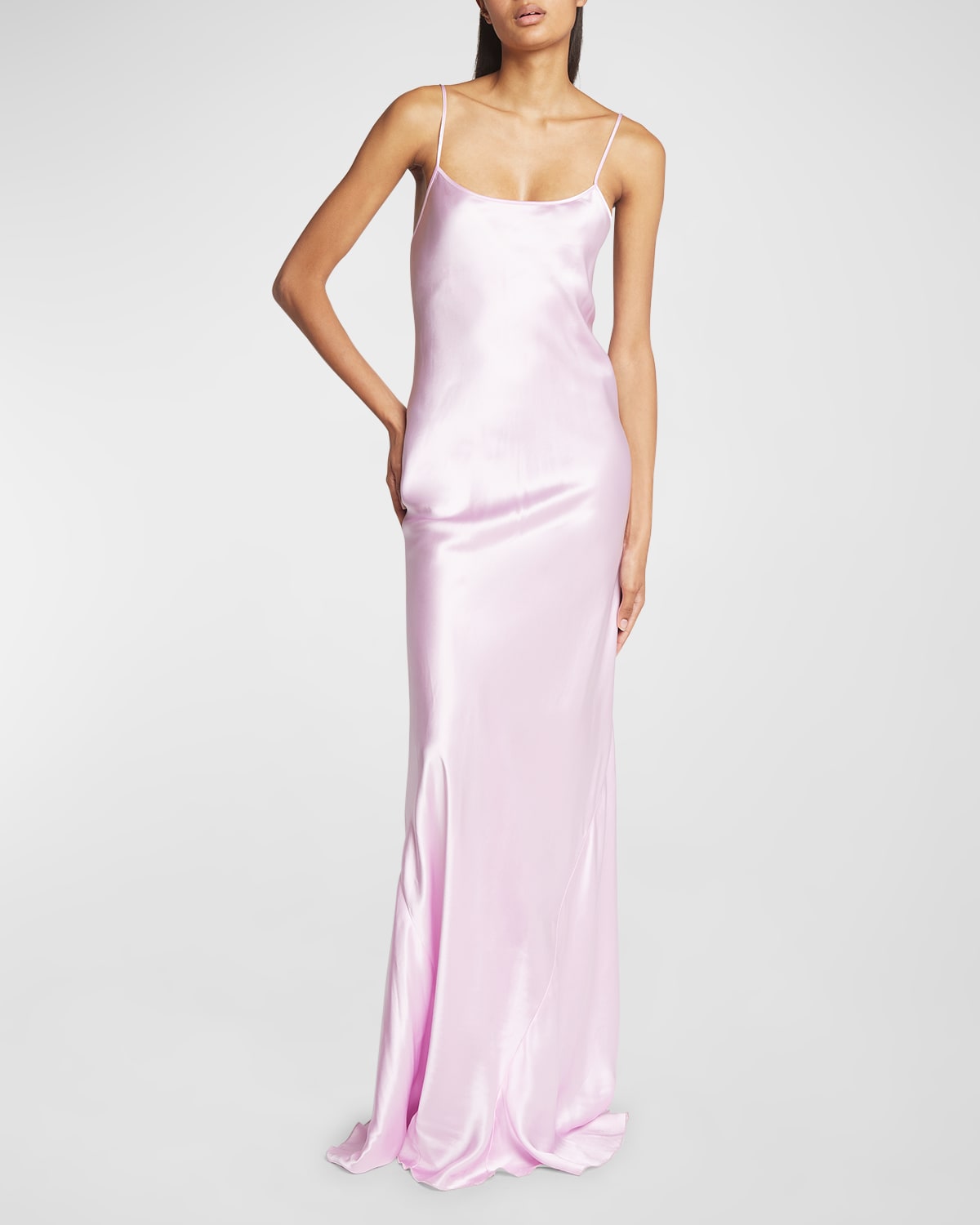 Victoria Beckham Sleeveless Cami Gown In Rosa